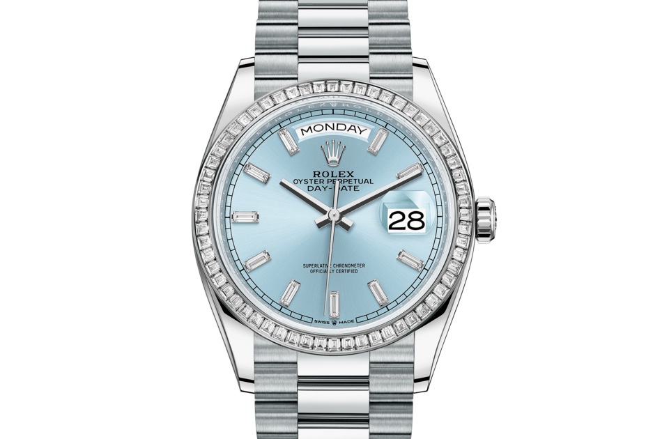 Rolex Day‑Date in Platinum, M128396TBR-0003 | GASSAN 