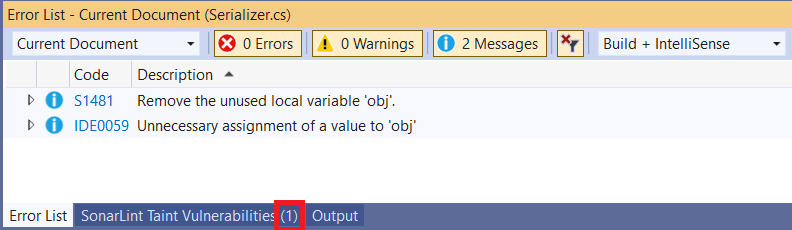 A count will be displayed showing you how many remote vulnerabilities were found in the file. 