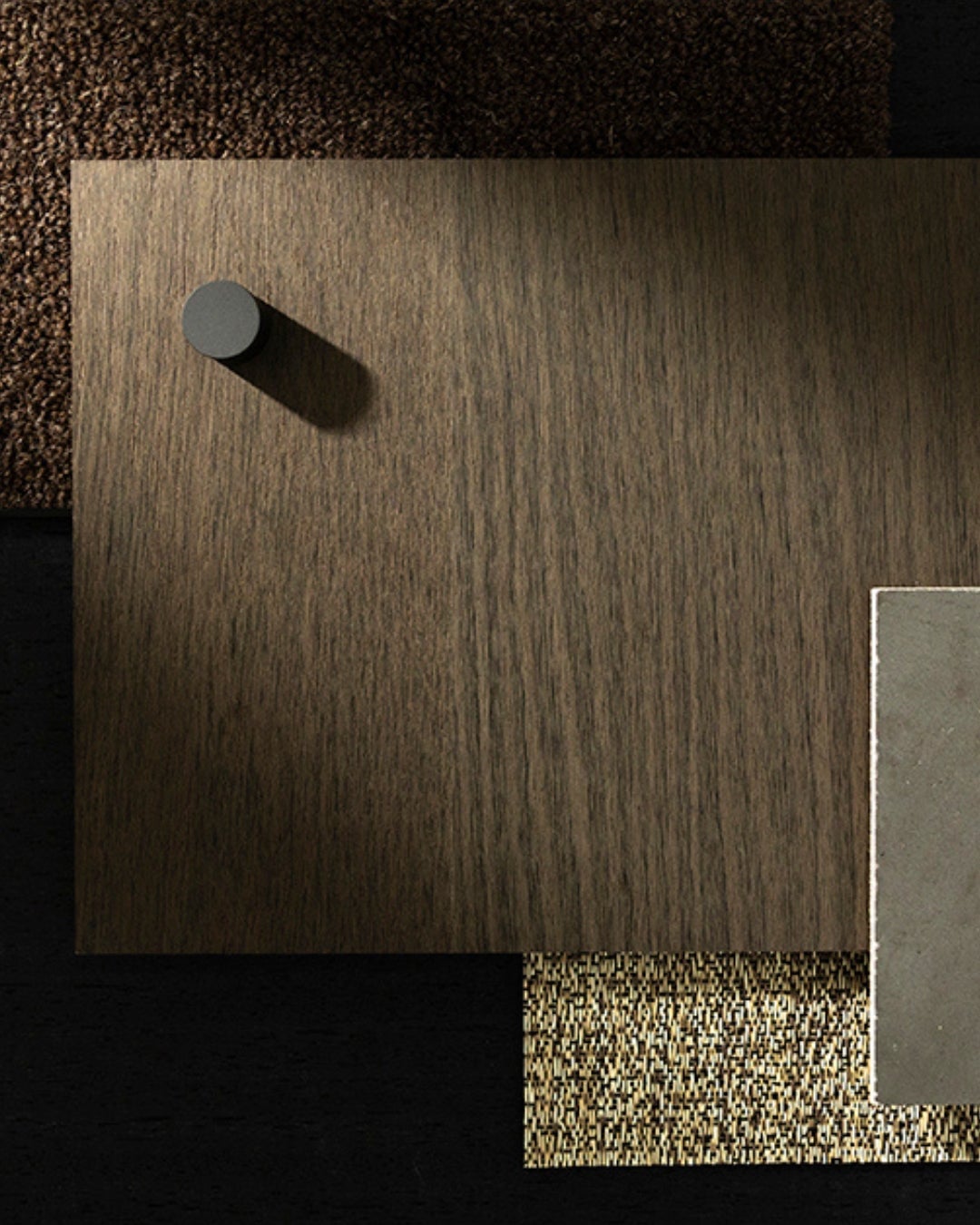 Querkus moodboard - Espresso - oak veneer collection