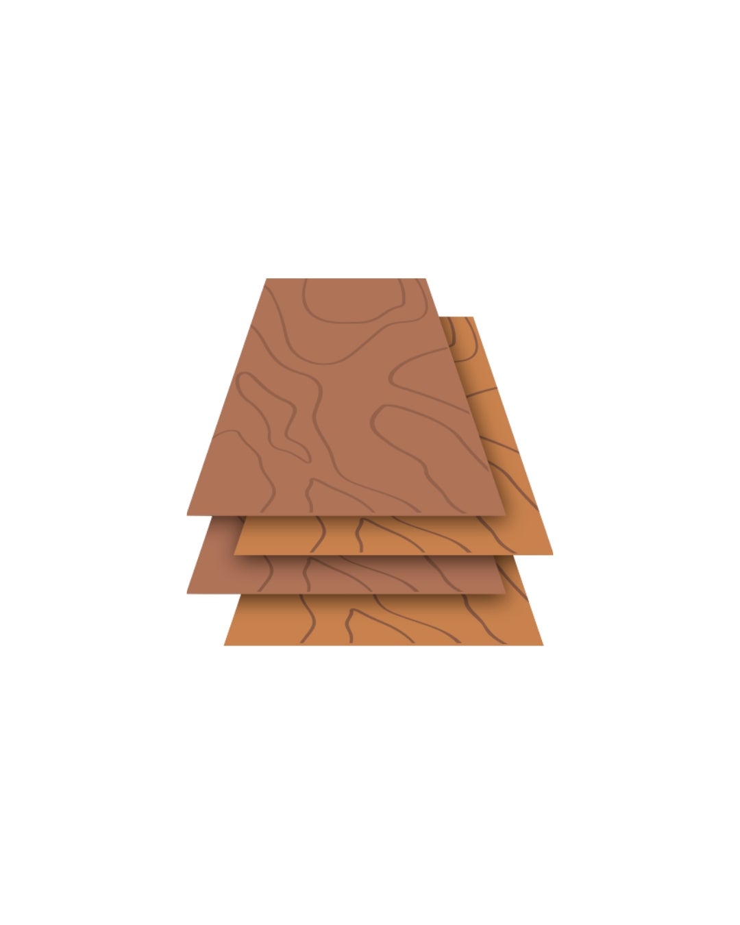 Composition of dyed veneer strips into pattern