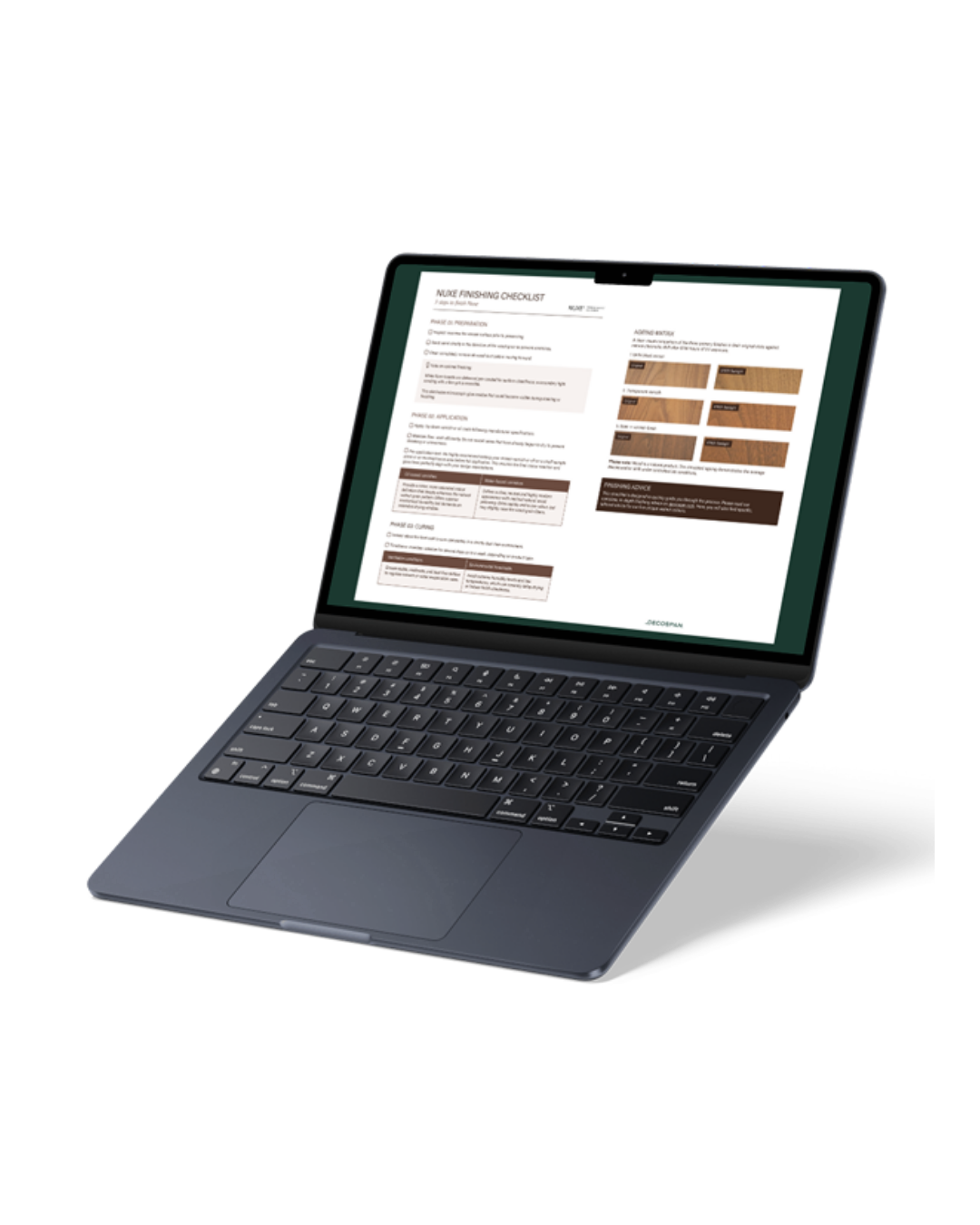 Mock-up – Checklist voor de afwerking van Nuxe