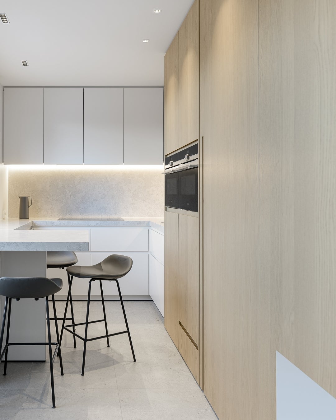 Kitchen - wood veneer - Querkus Natura Adagio - cabinetry