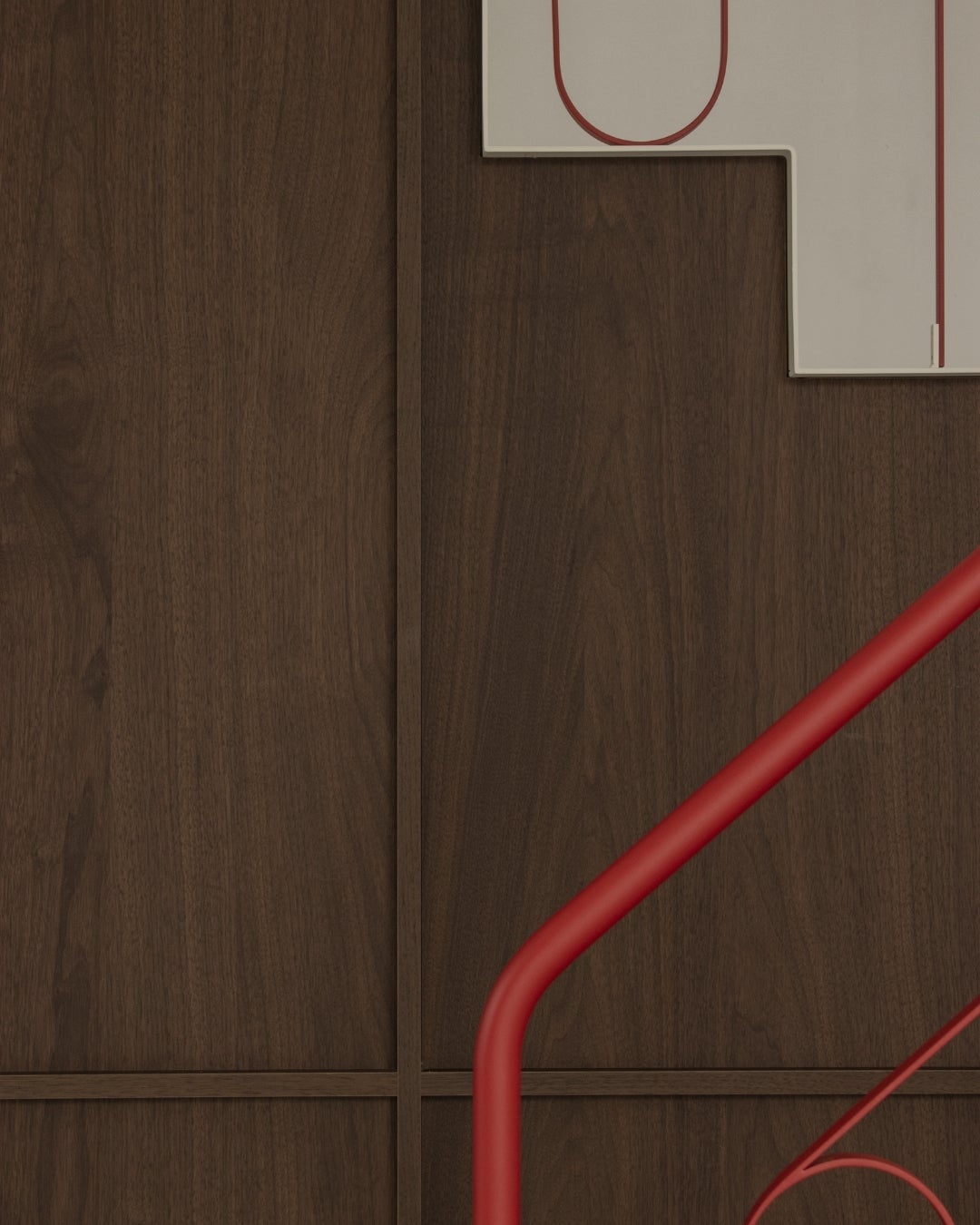 kitchen design - wood panels - cabinetry - wood veneer - shinnoki pure walnut - detail shot