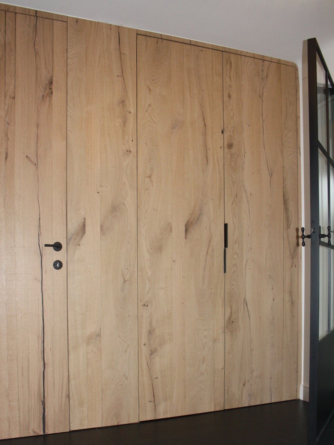 Querkus Vintage bathroom - wood veneer - wall