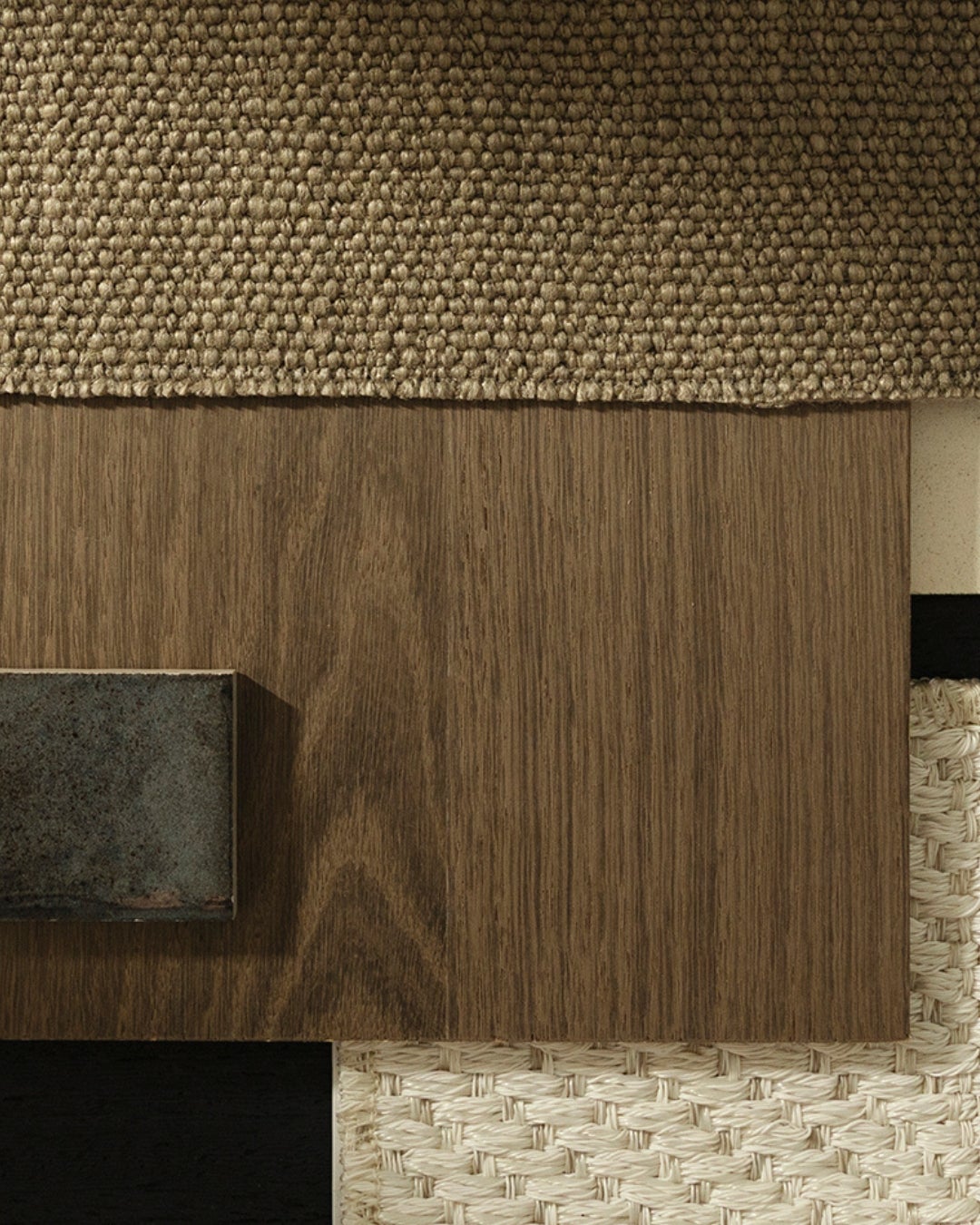 Querkus moodboard - Mocha - oak veneer collection