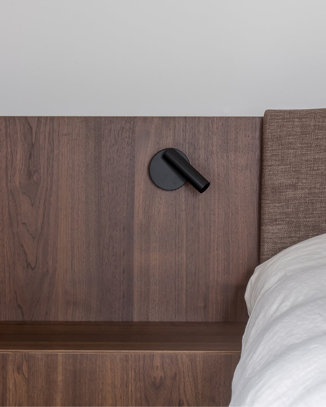 Custom walnut veneer - bedroom