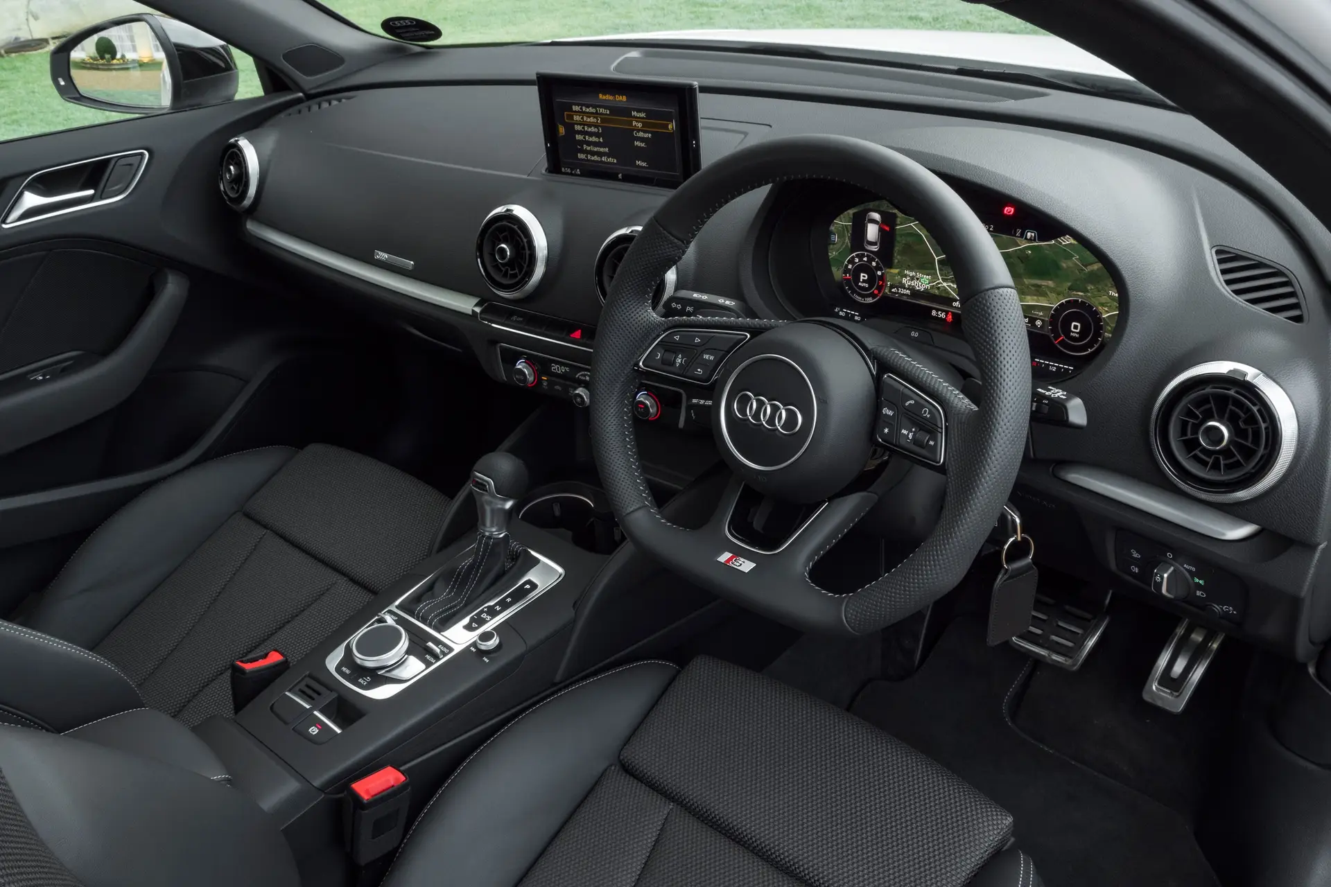 Audi A3 Sportback (2013-2020) Review: interior close up photo of the Audi A3 Sportback dashboard