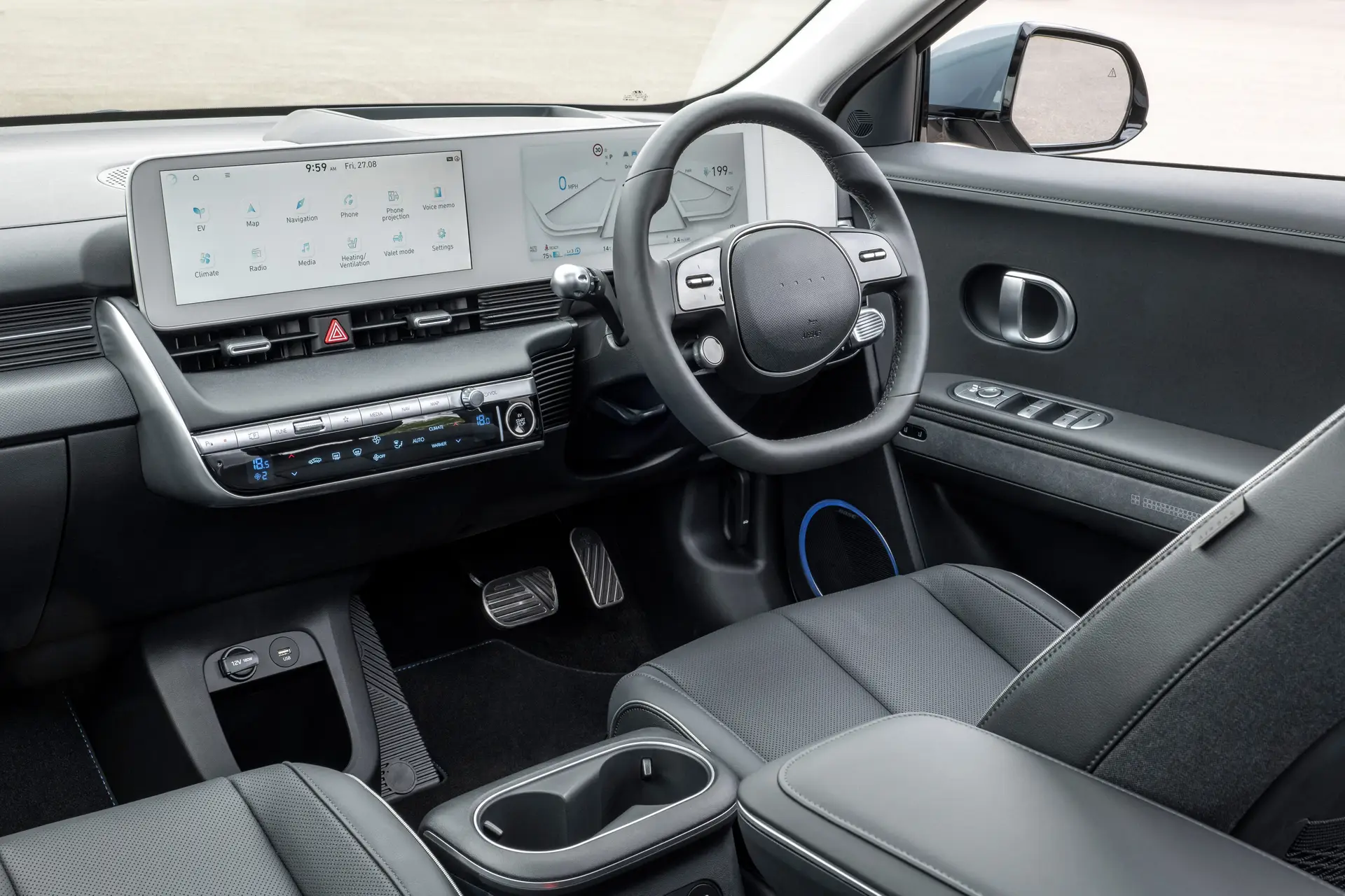 Hyundai Ioniq 5 Review 2023: interior front dashboard
