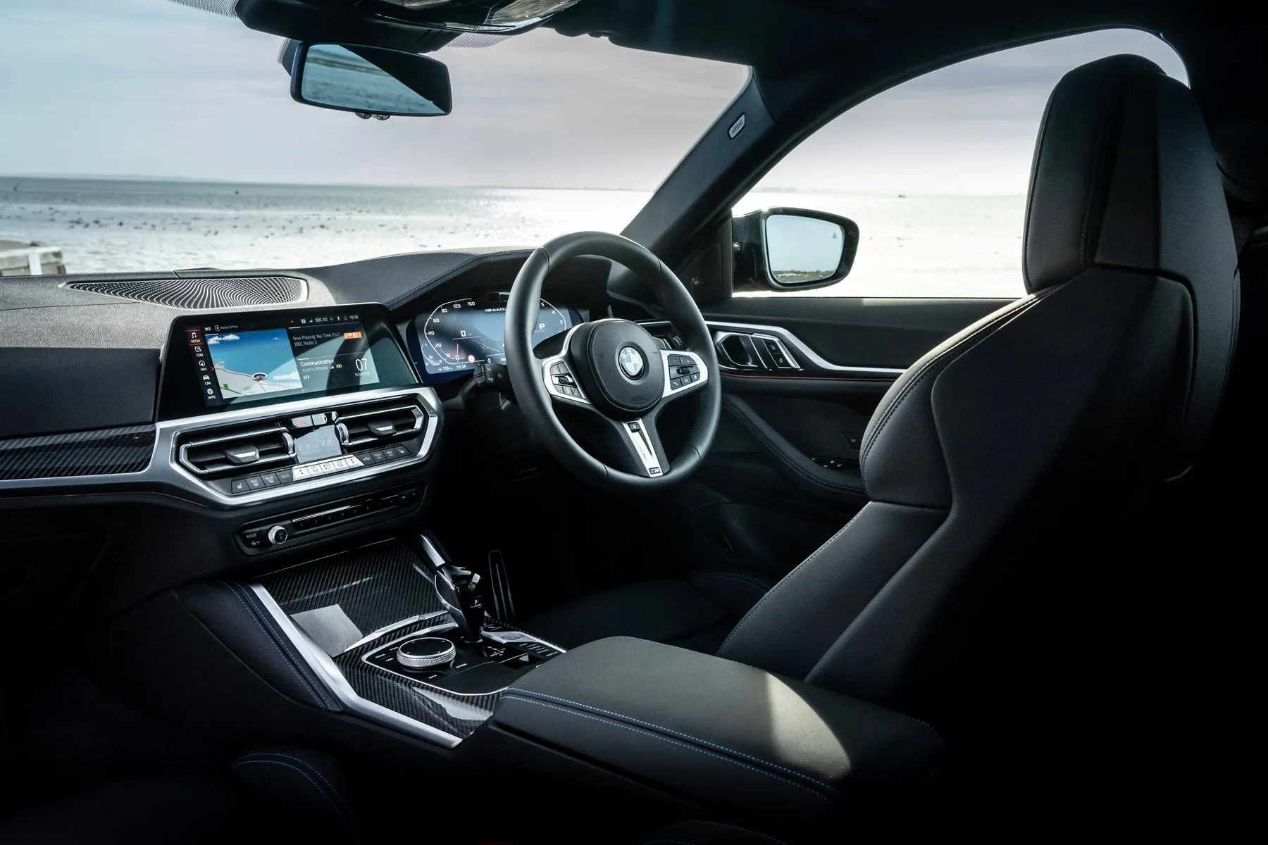BMW 4 Series Gran Coupe Review 2024: interior close up photo of the BMW 4 Series Gran Coupe dashboard
