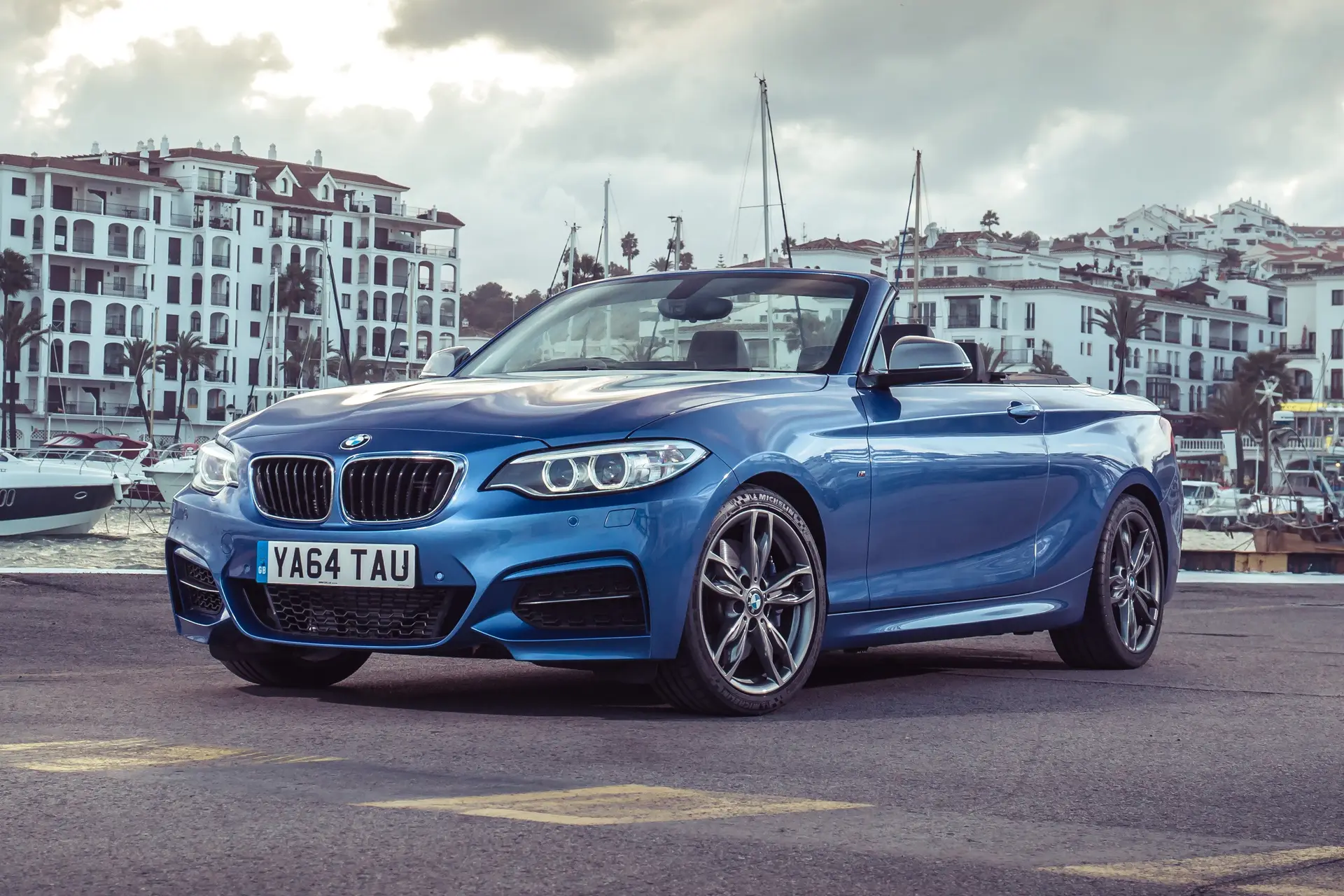 BMW 2 Series Convertible Review 2023: exterior front three quarter photo of the BMW 2 Series Convertible 