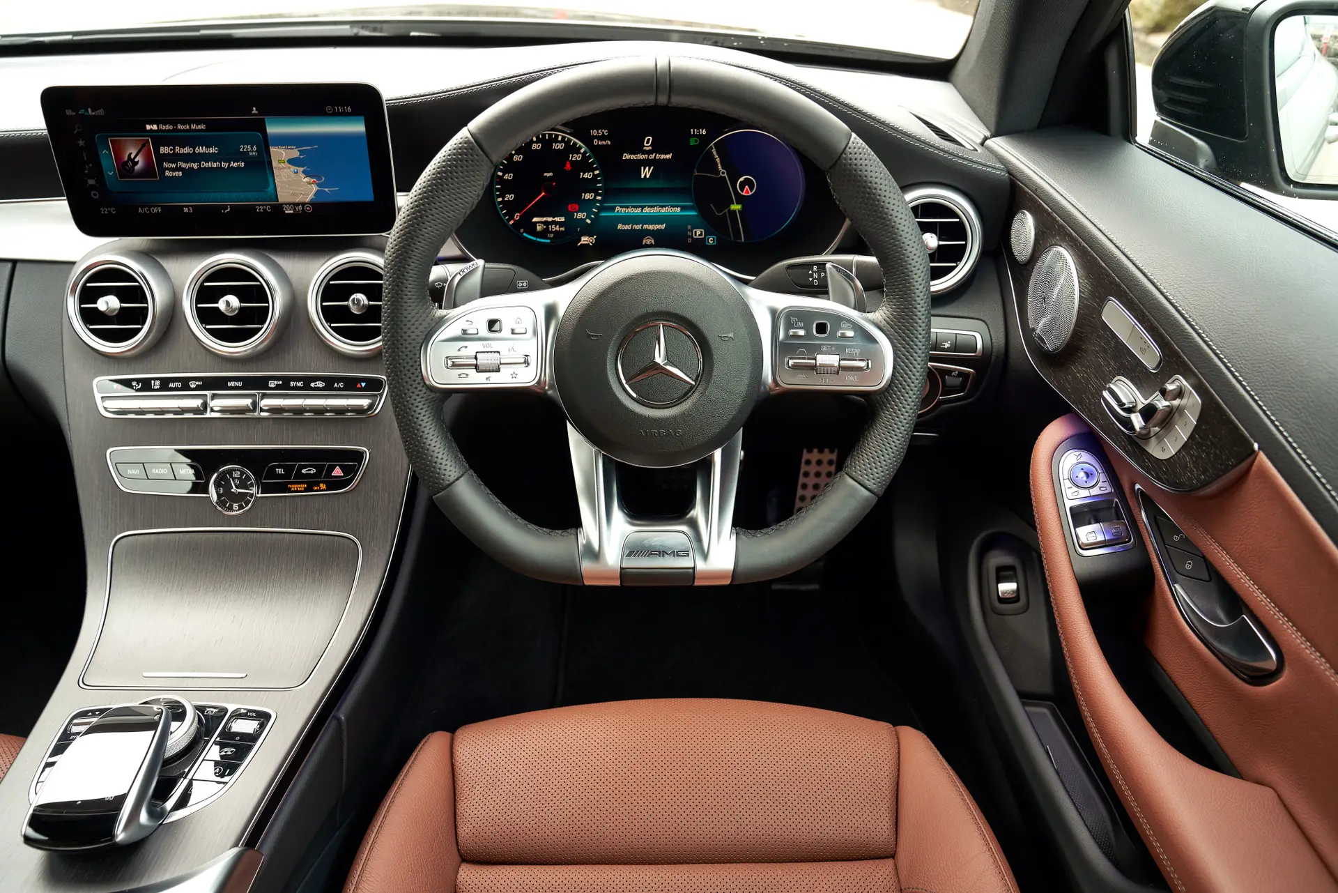 Mercedes C-Class Coupe review 2023 front interior