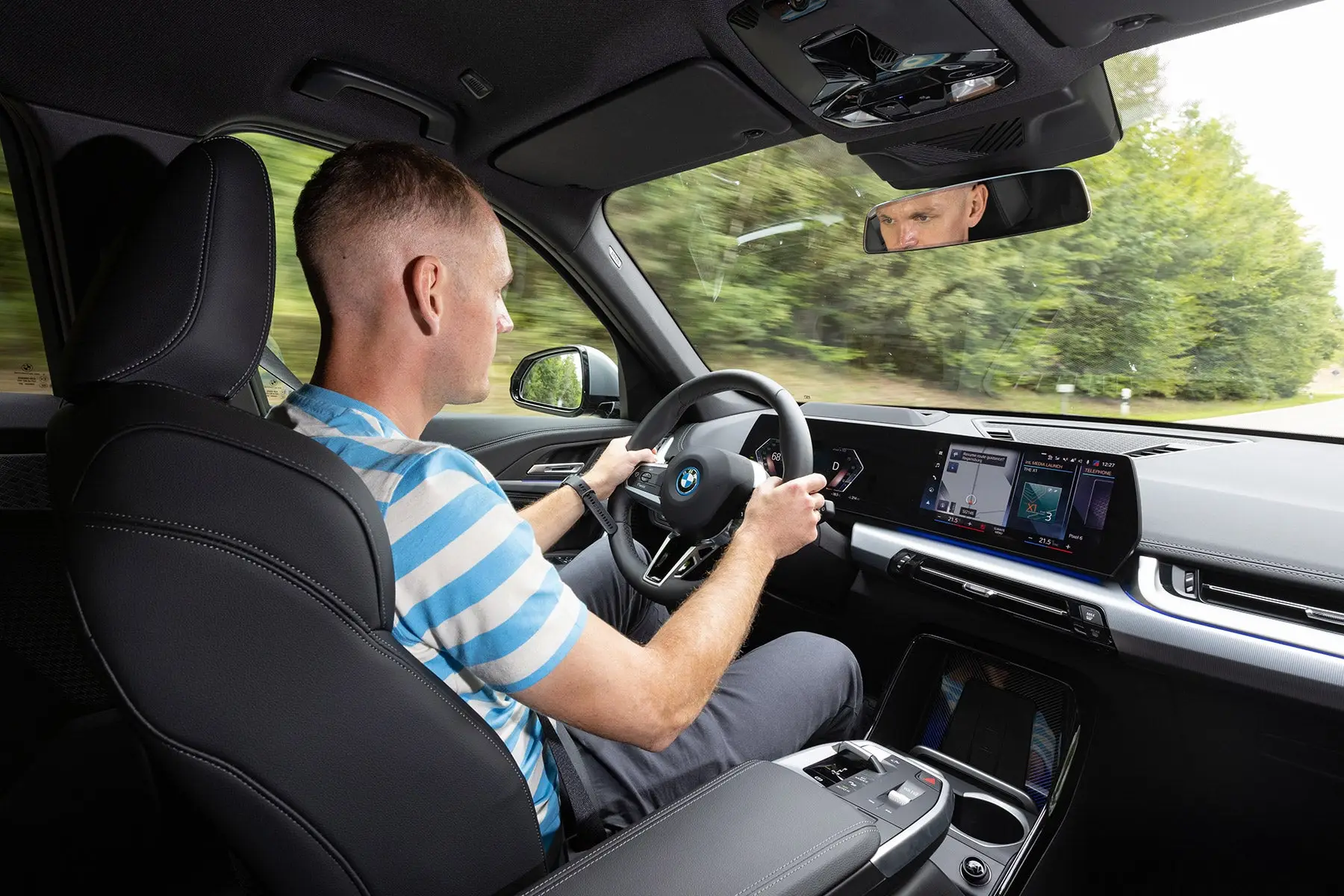 BMW iX1 Review 2023: interior driving