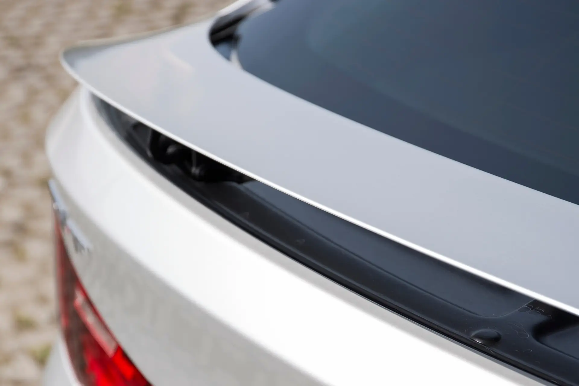 BMW 3 Series GT (2013-2020) Review: exterior close up photo of the BMW 3 Series GT spoiler