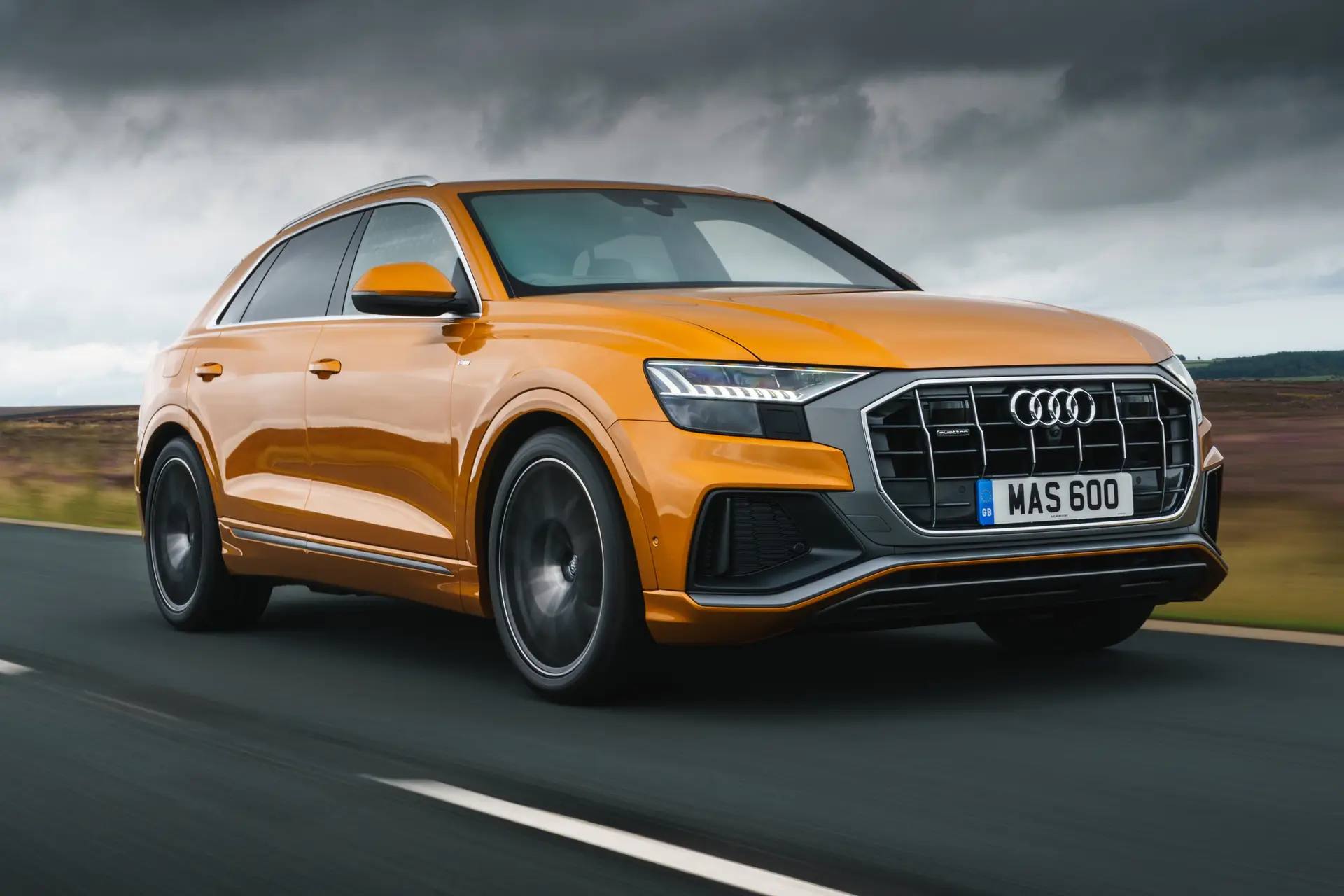 Audi Q8 Review 2024: Driving Front Side