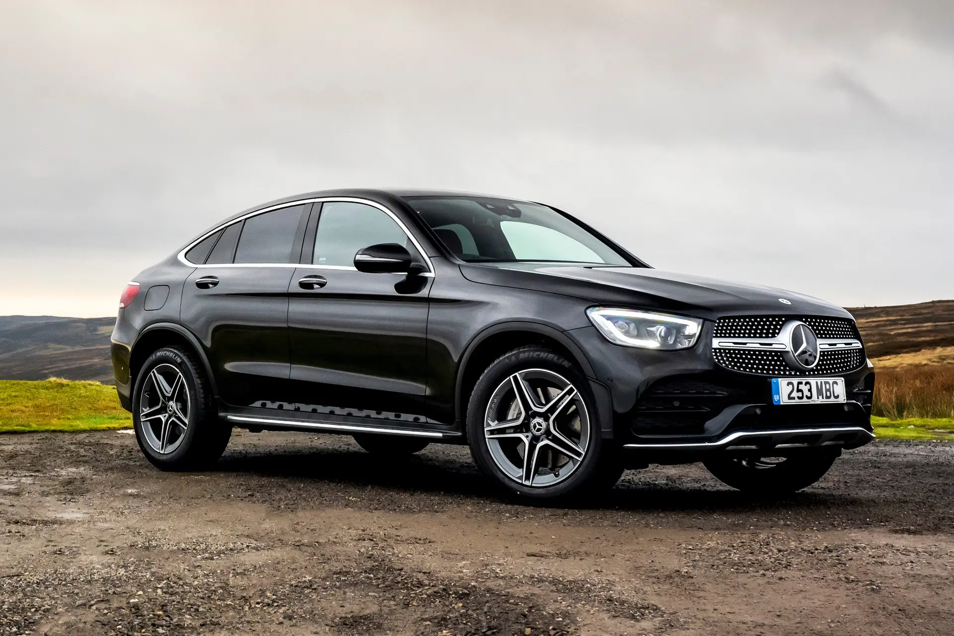 Mercedes GLC Coupe Review 2023: front right exterior