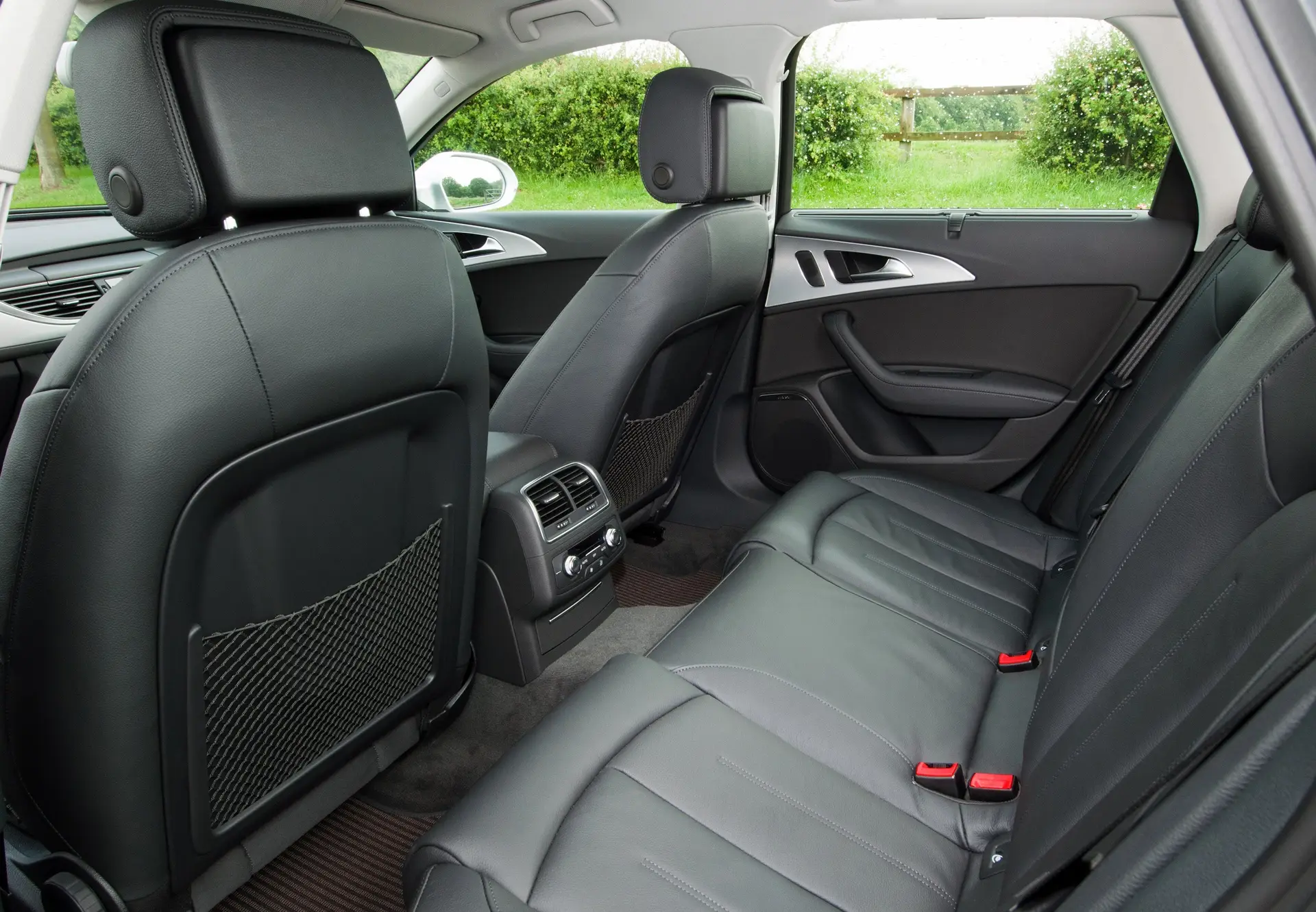 Audi A6 Allroad (2012-2018) Review: Interior close up photo of the Audi A6 Allroad rear seats