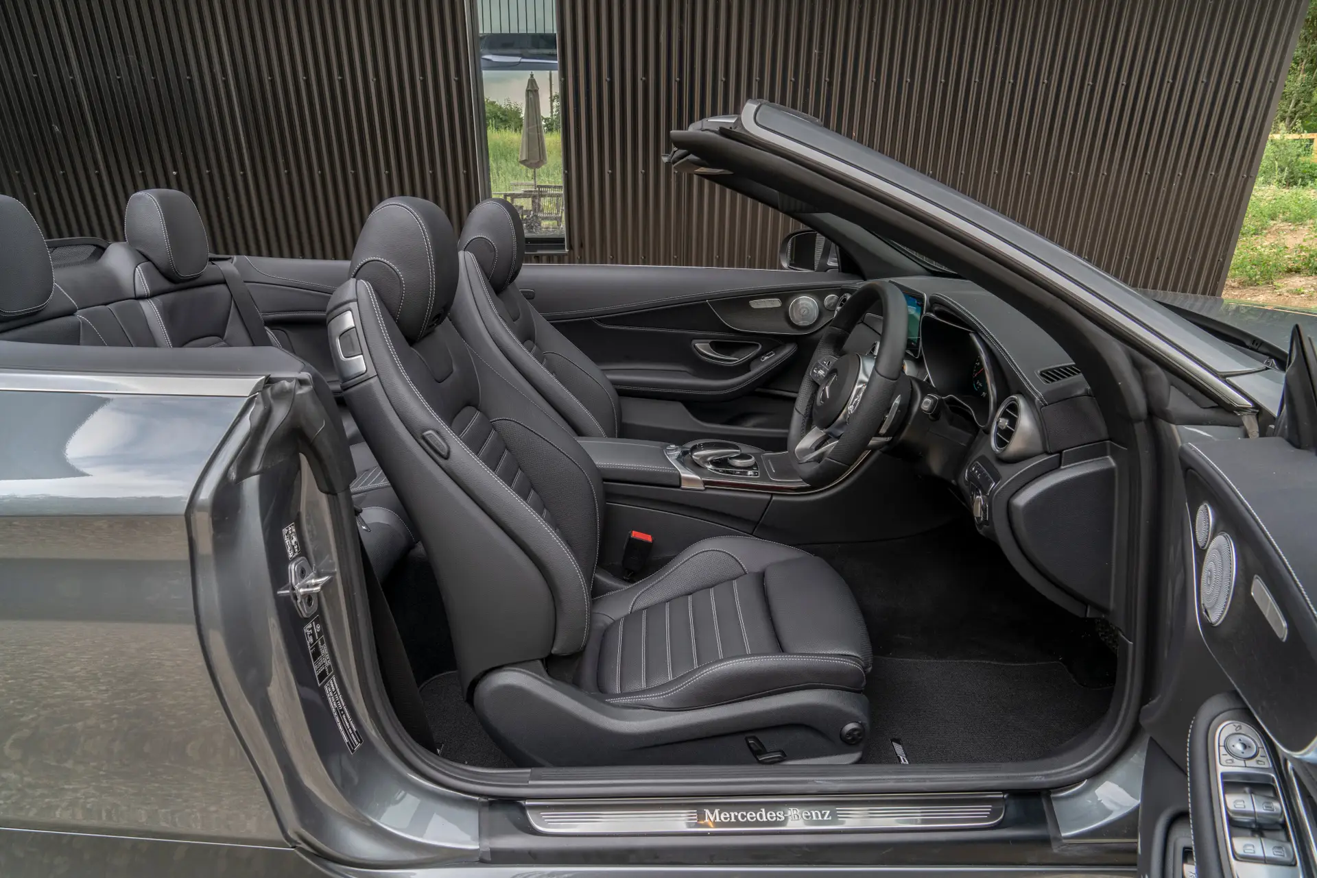 Mercedes C-Class Cabriolet review 2023 side interior
