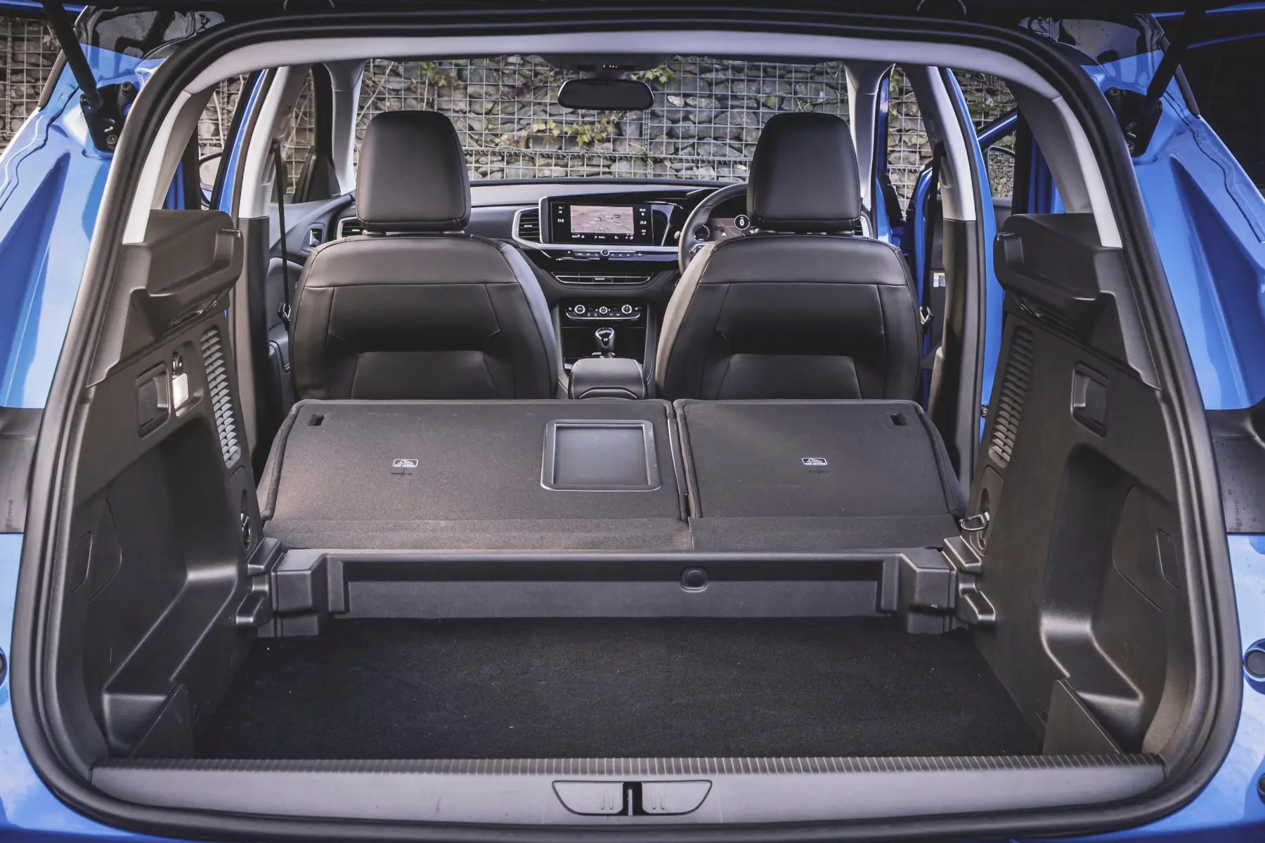 Vauxhall Grandland Review 2024 - rear seats down boot space