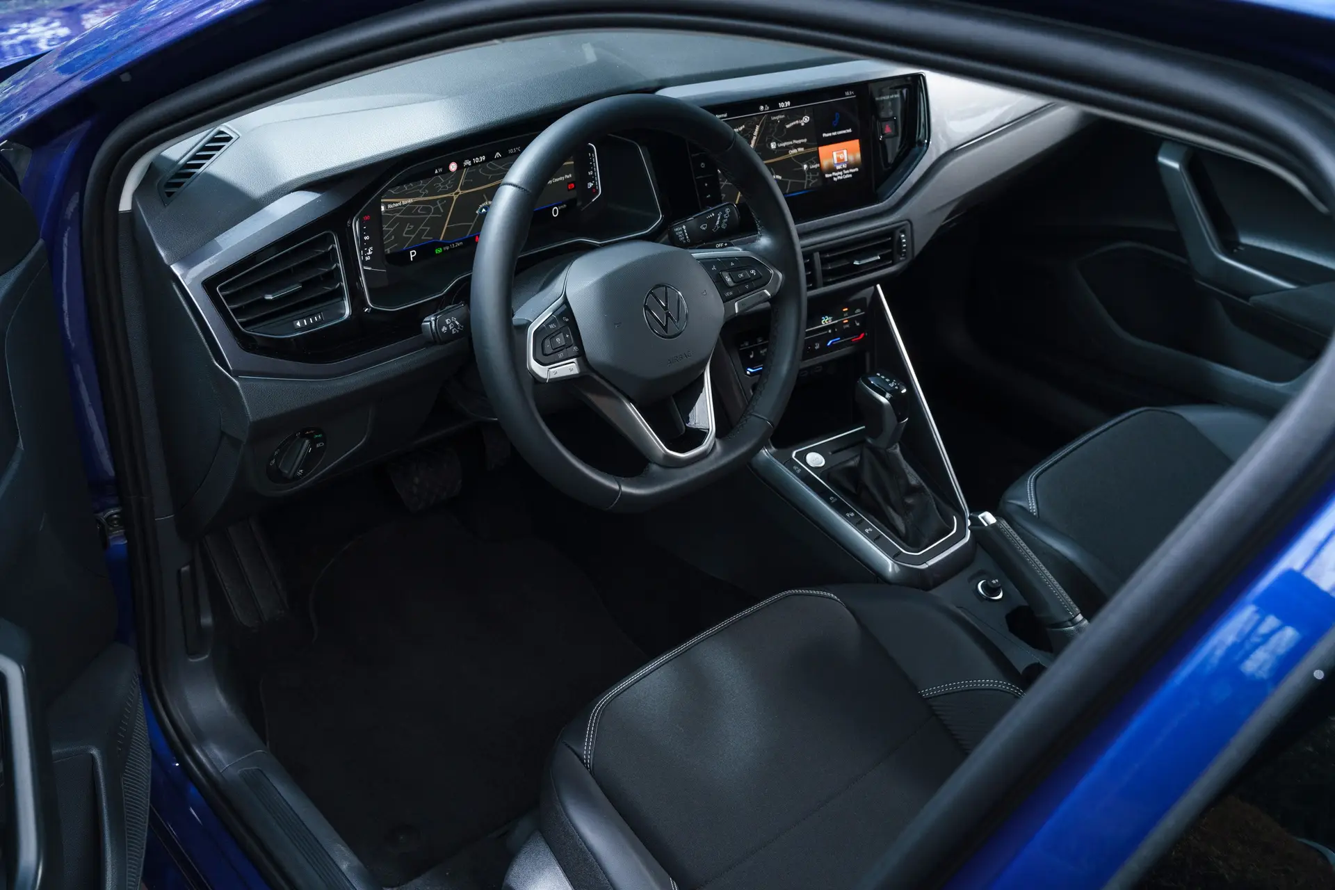 Volkswagen Taigo Review 2023: front interior dashboard