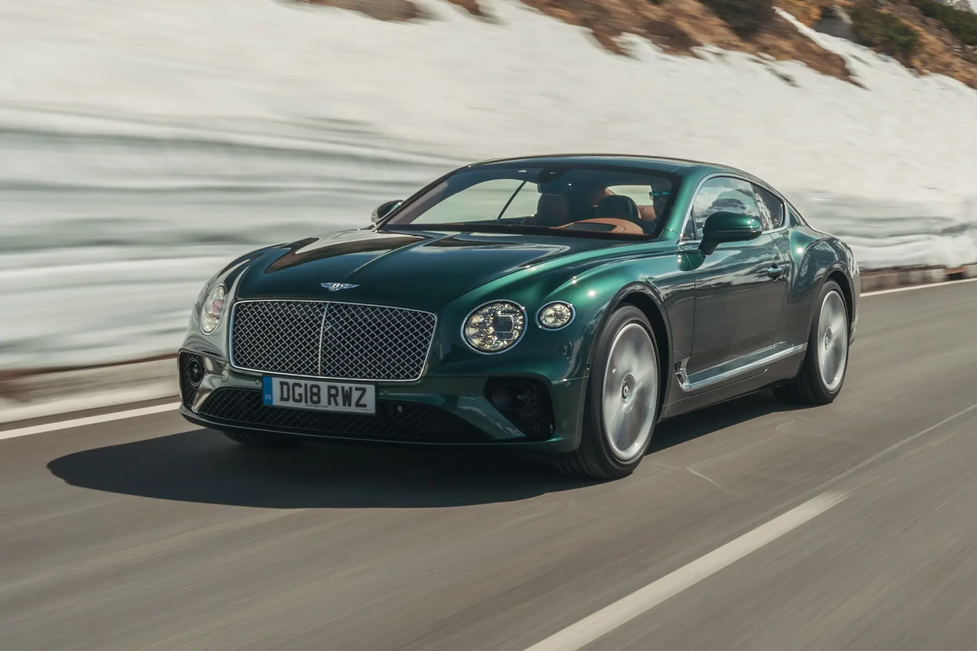 Bentley Continental GT Driving Front 