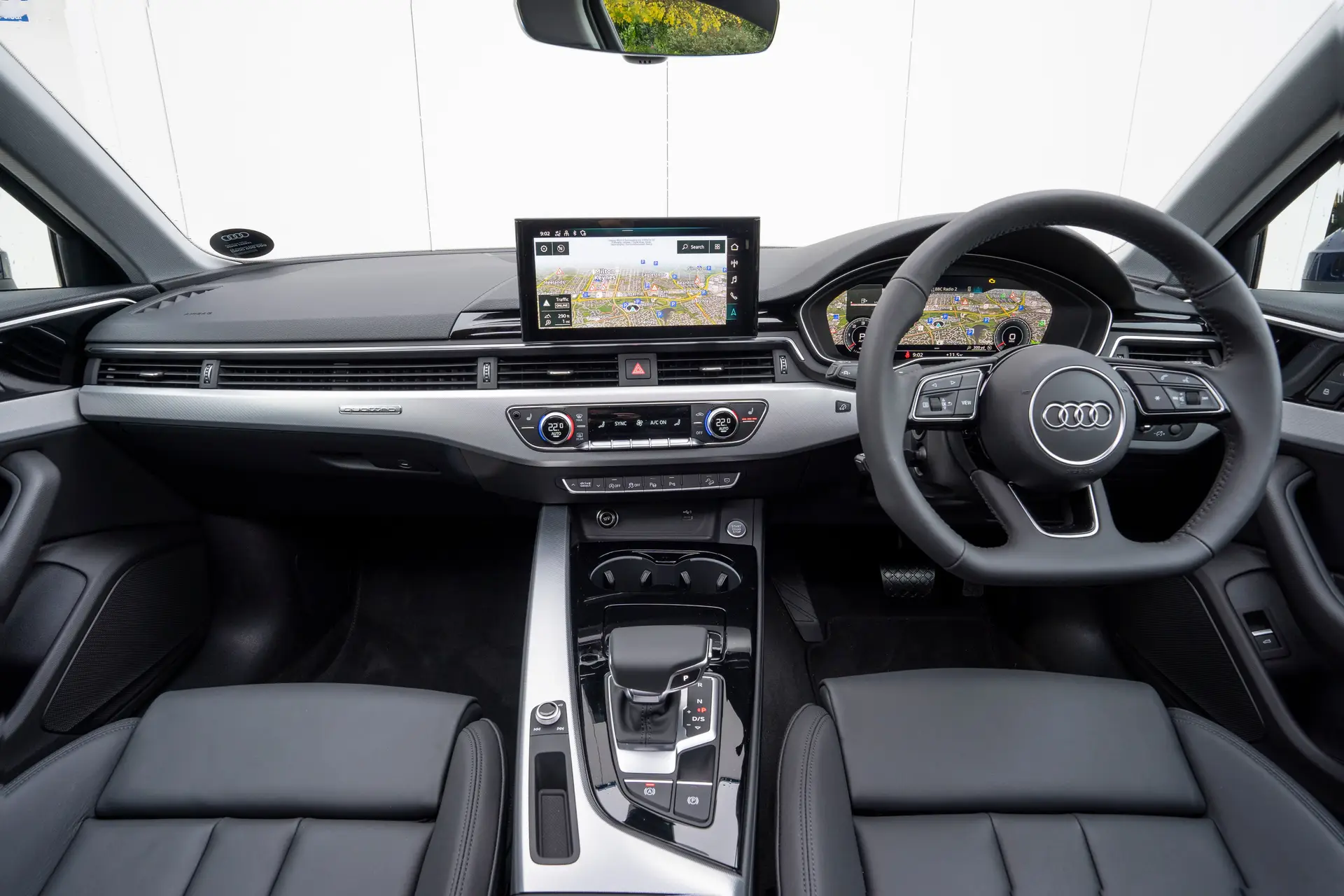 Audi A4 Allroad Review 2023: interior close up photo of the Audi A4 Allroad dashboard