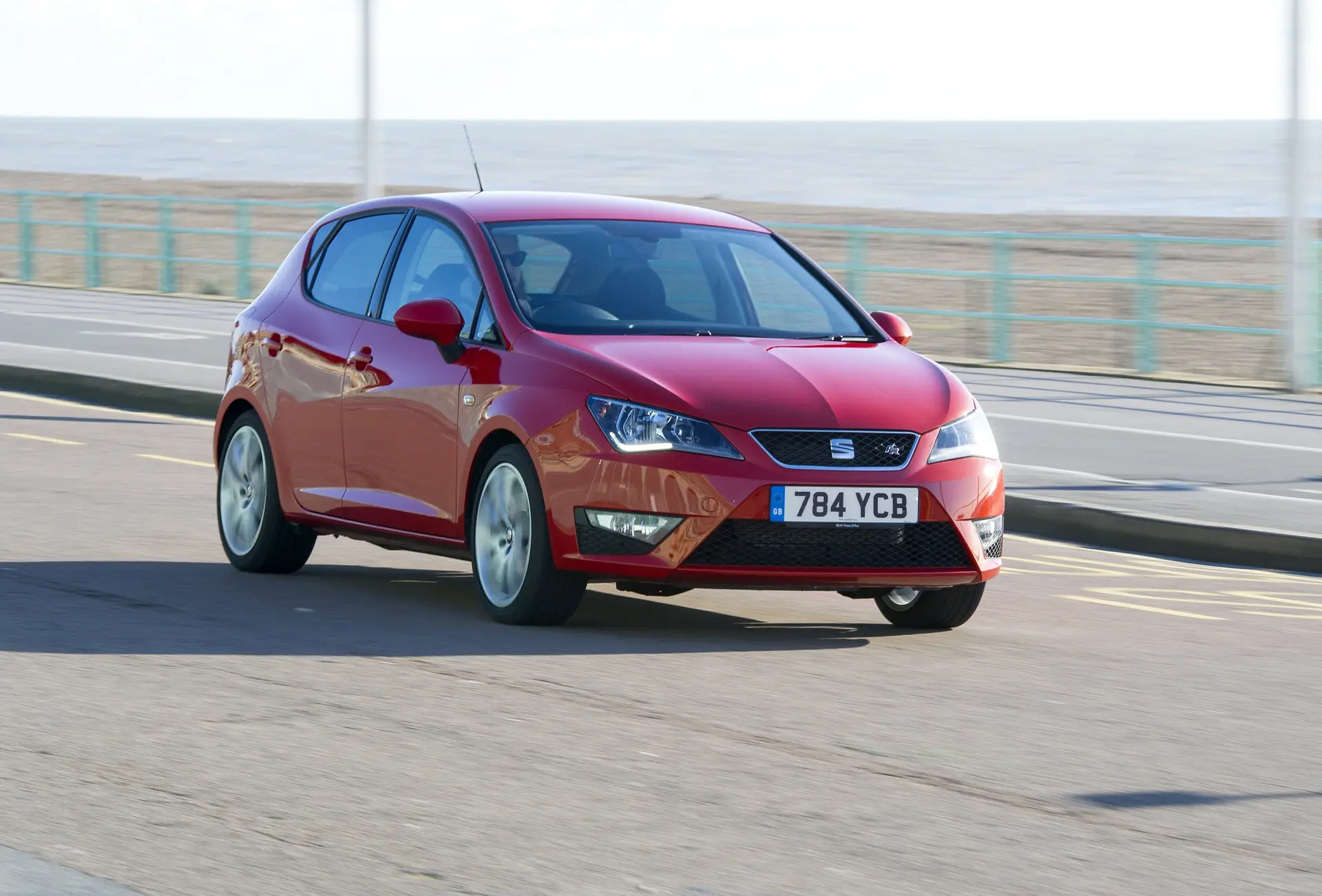 SEAT Ibiza (2008-2017) Review: exterior front three quarter photo of the SEAT Ibiza on the road