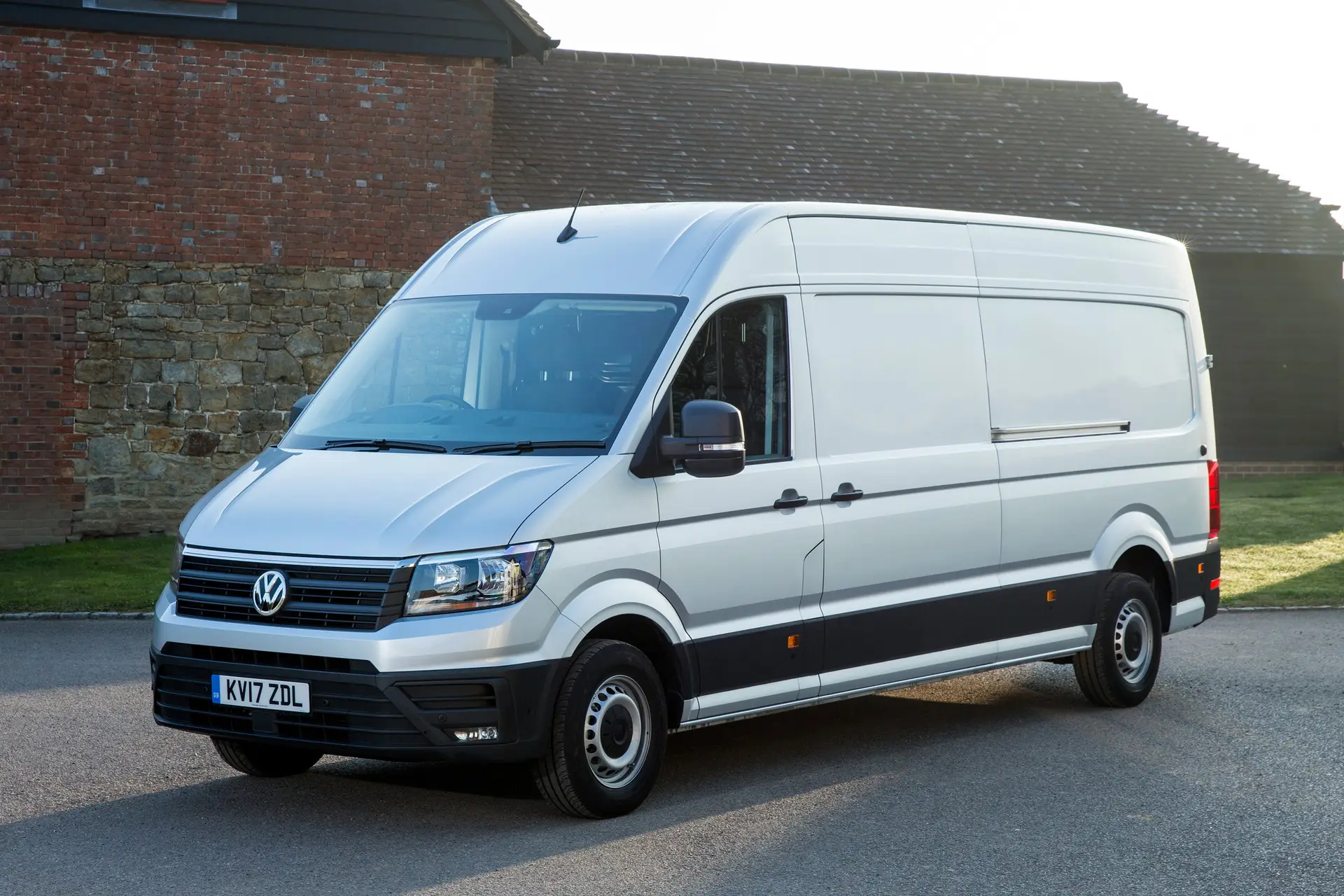 Volkswagen Crafter Review 2023: exterior front three quarter photo of the Volkswagen Crafter