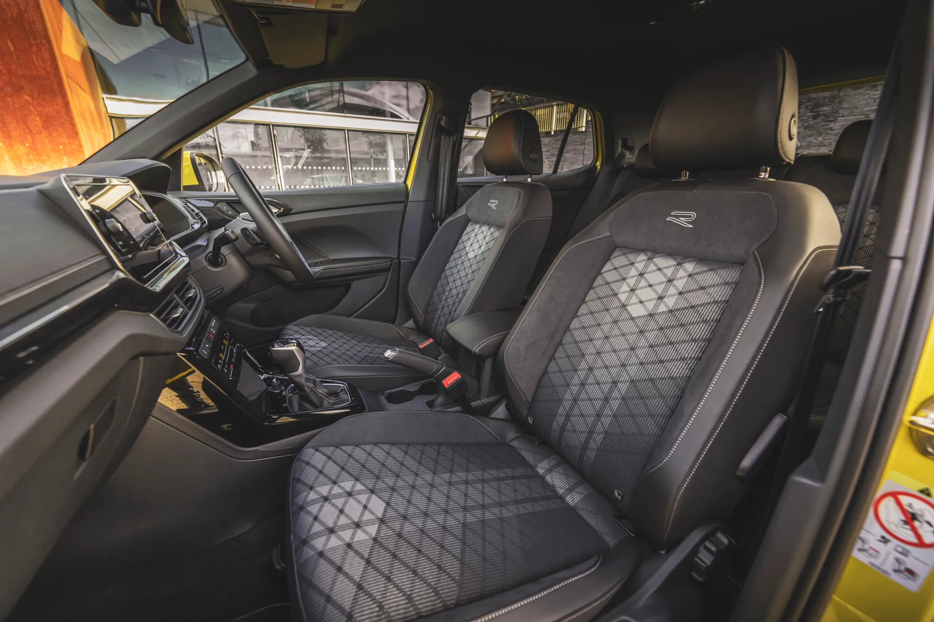 Volkswagen T-Cross Review 2024: interior and front seats