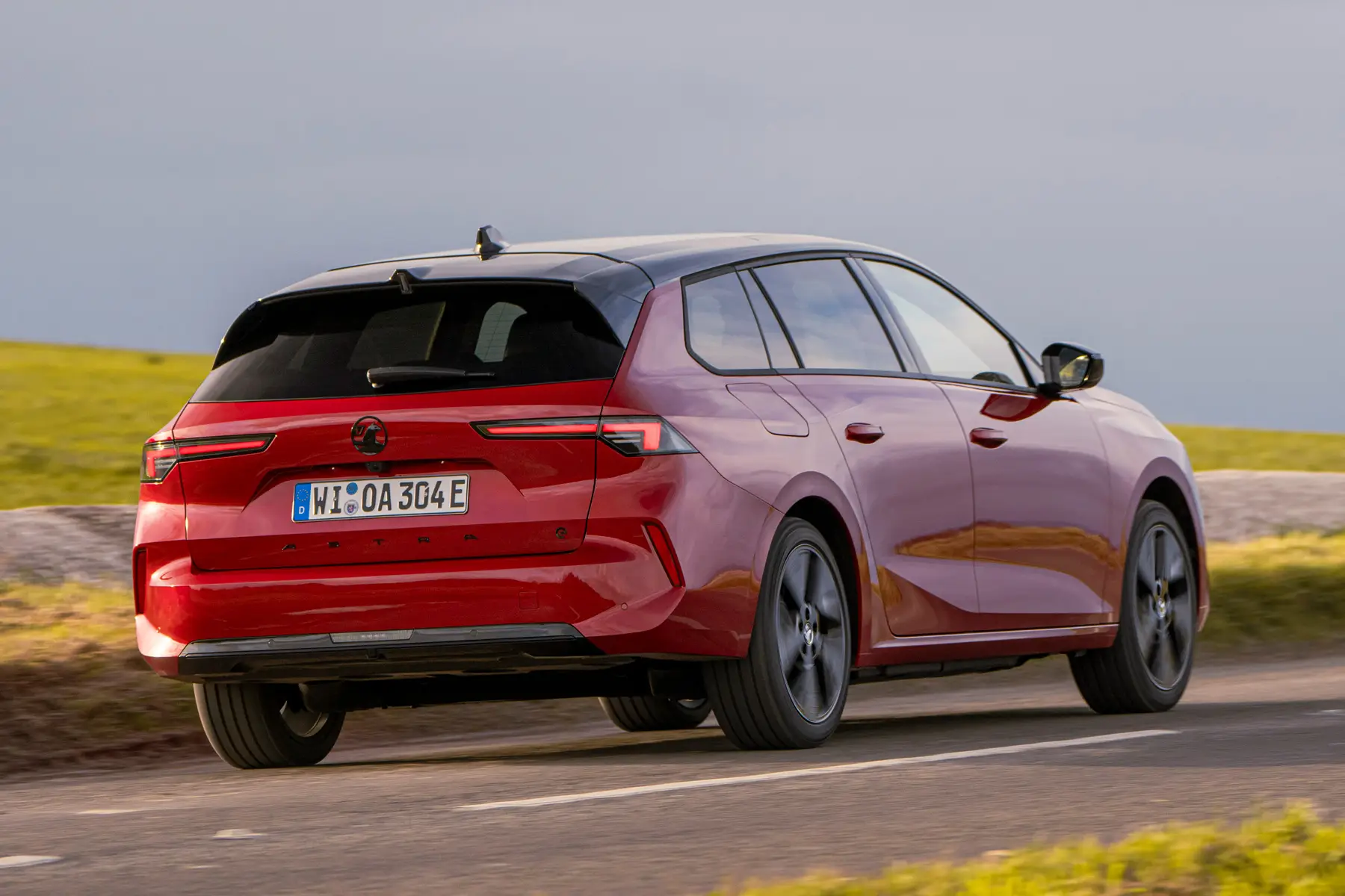 Vauxhall Astra Sports Tourer Electric Review 2024: rear dynamic