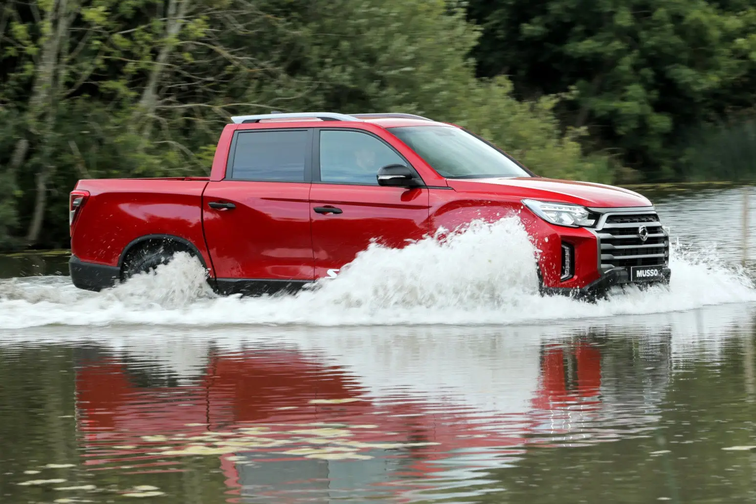 SsangYong Musso Review 2023: fording water