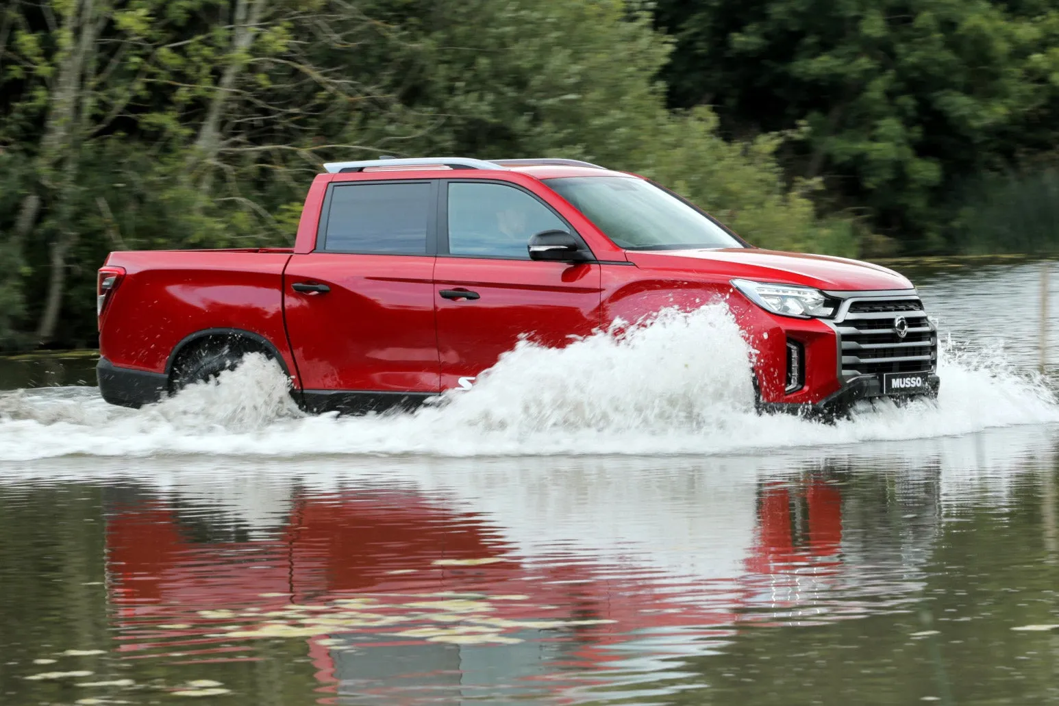 SsangYong Musso Review 2023: fording water