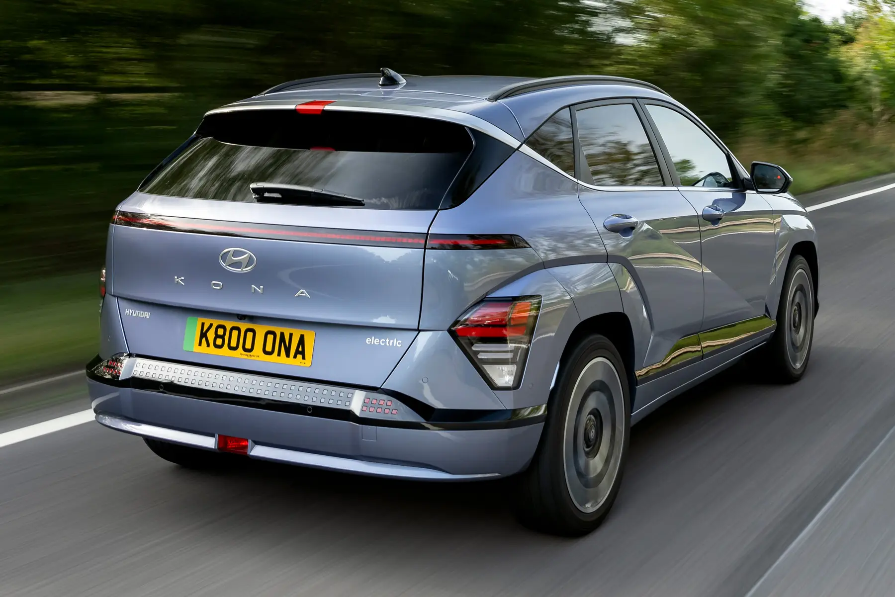 Hyundai Kona Electric Review 2024: dynamic driving rear
