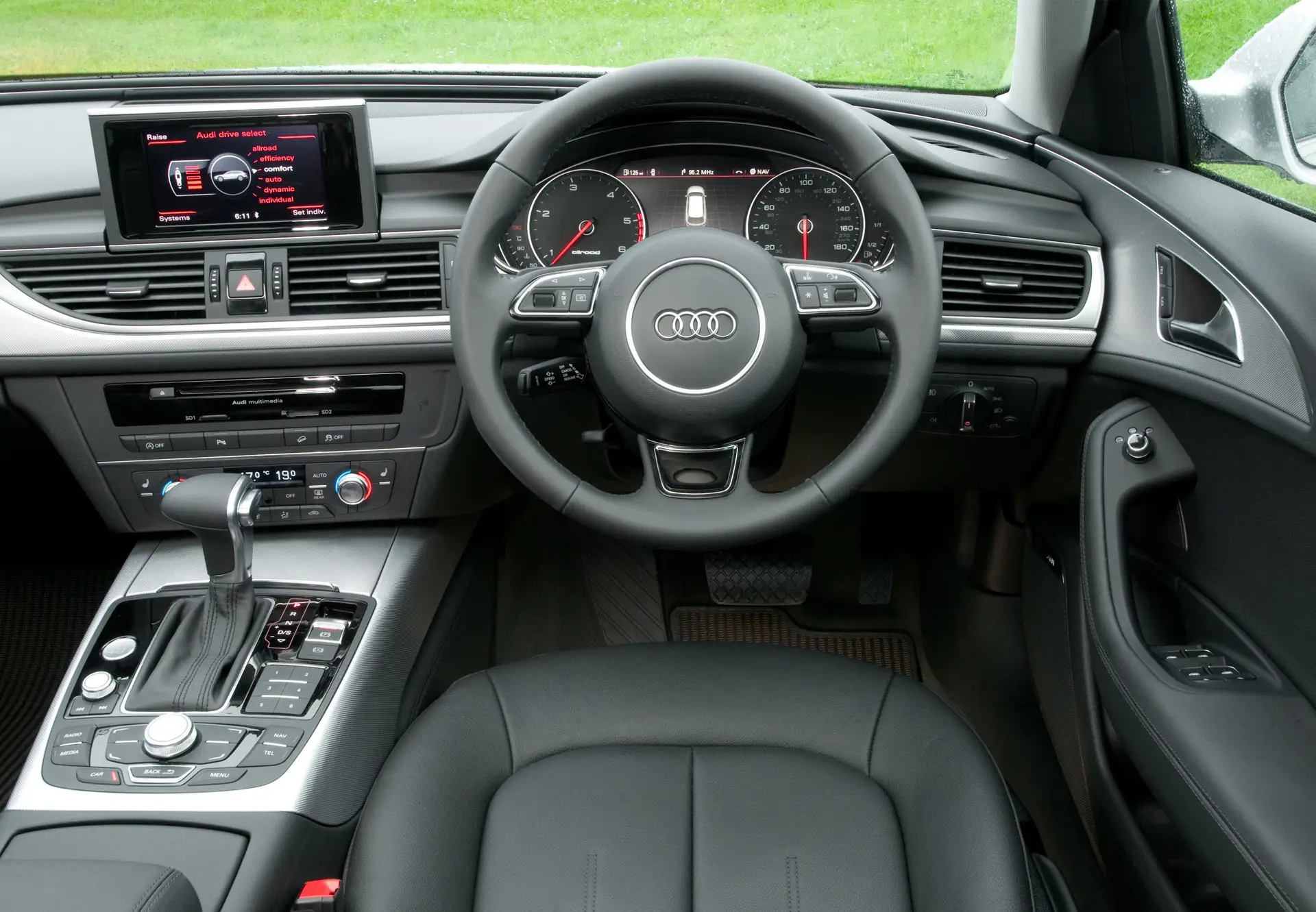 Audi A6 Allroad (2012-2018) Review: Interior close up photo of the Audi A6 Allroad dashboard