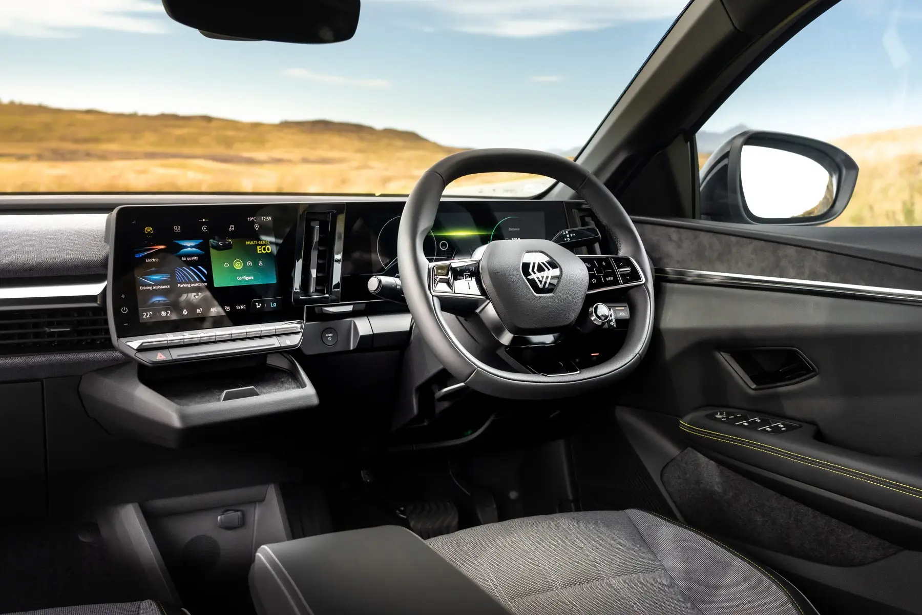 Renault Megane E-Tech Review 2023: interior dashboard