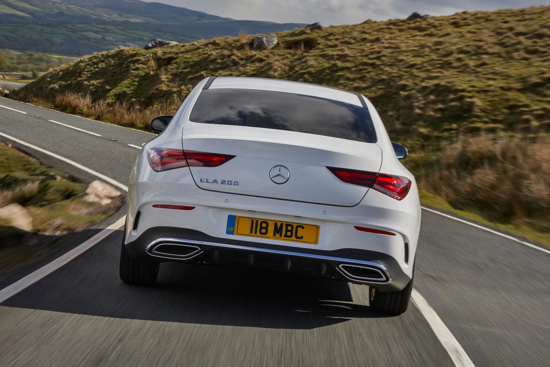 Mercedes-Benz CLA Review 2024 rear driving dynamic