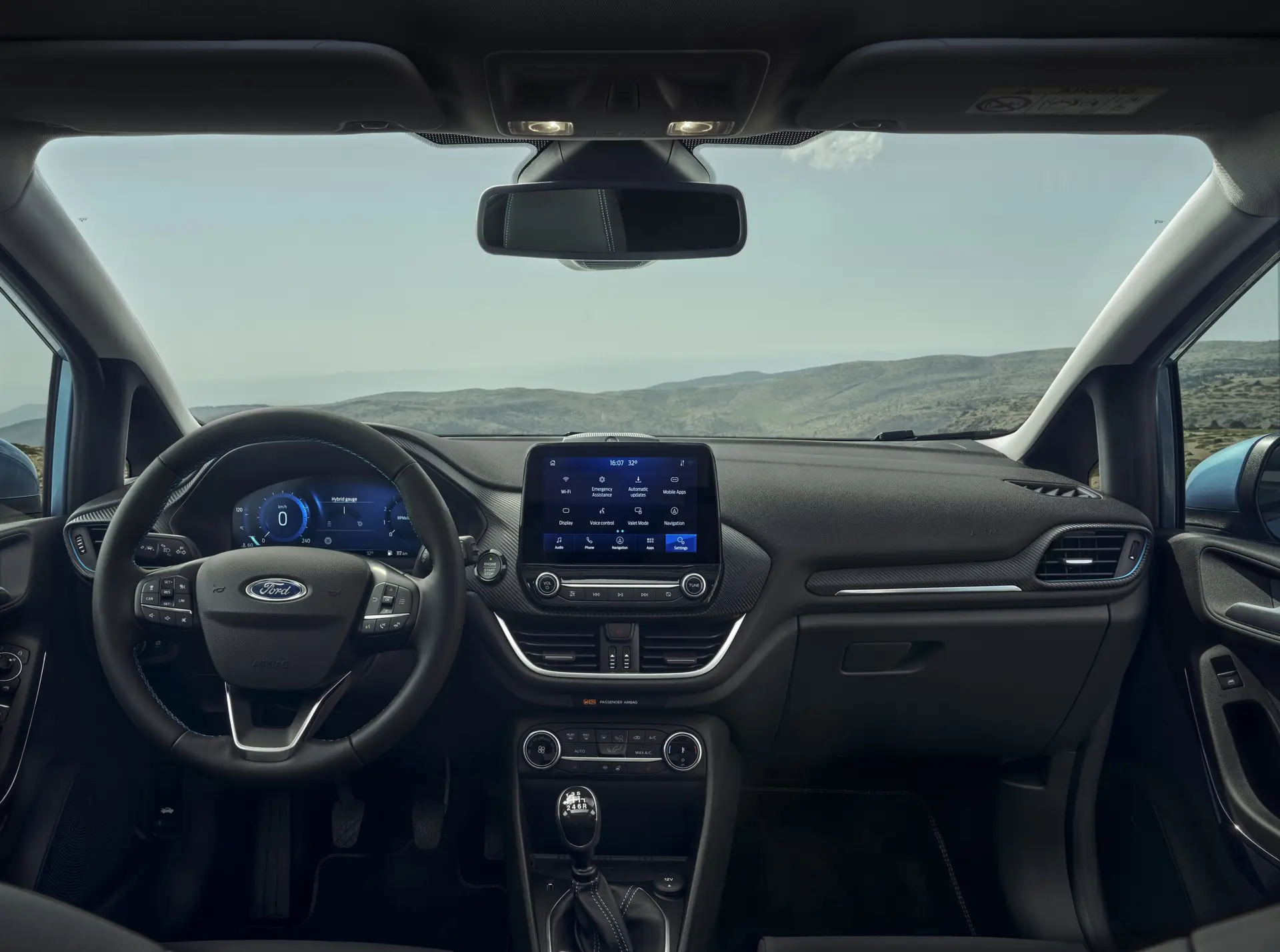 Ford Fiesta Active Review 2023: interior close up photo of the Ford Fiesta Active dashboard
