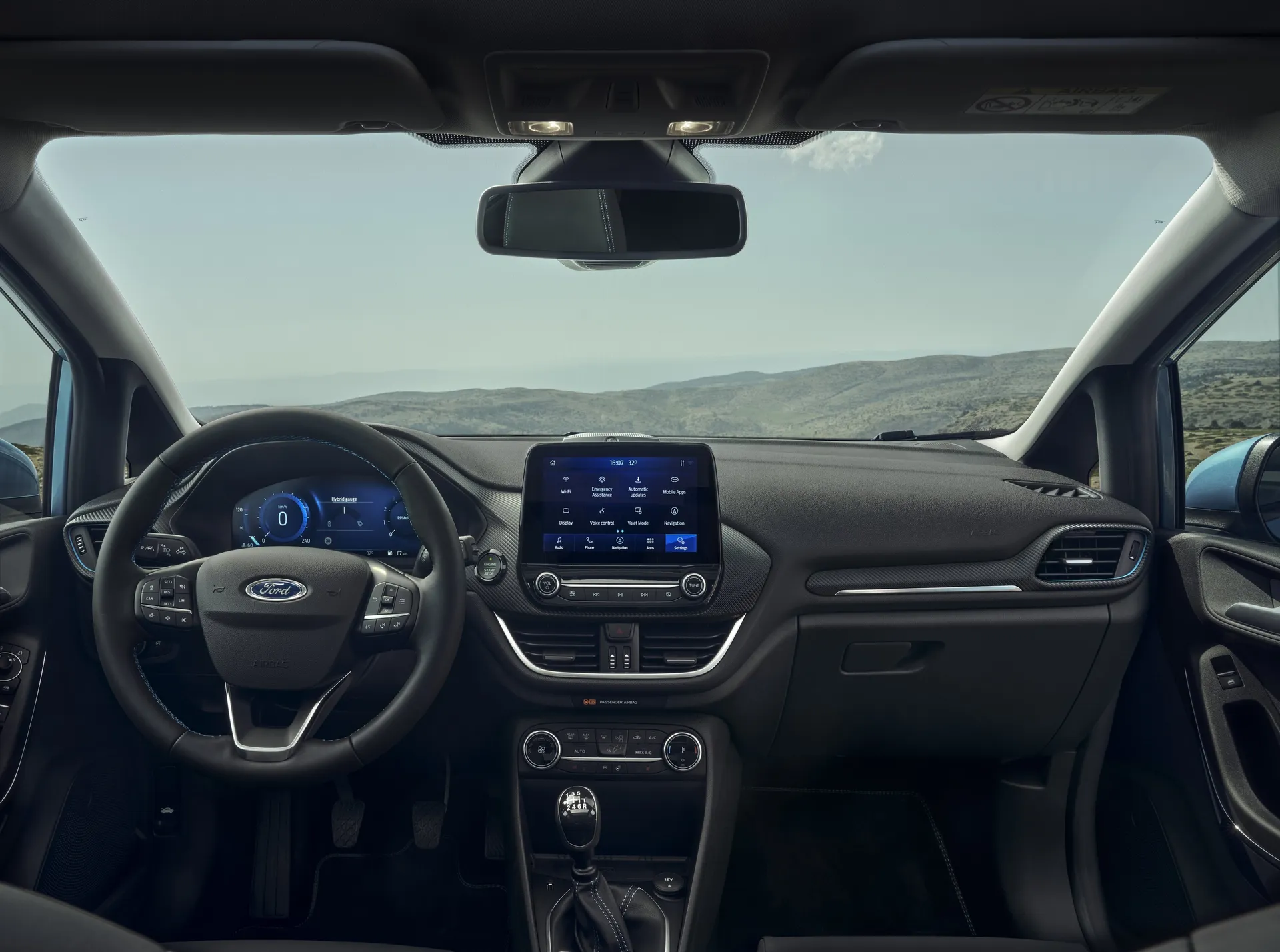 Ford Fiesta Active (2018-2023) Review: interior close up photo of the Ford Fiesta Active dashboard