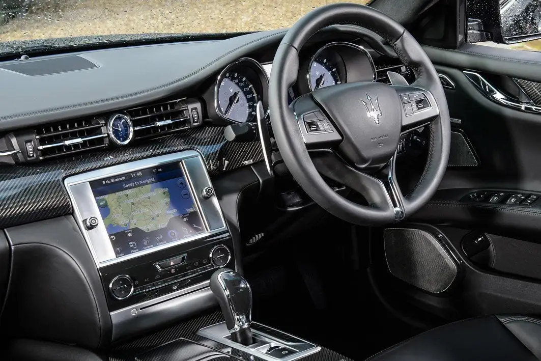 Maserati Quattroporte Review 2023: front interior