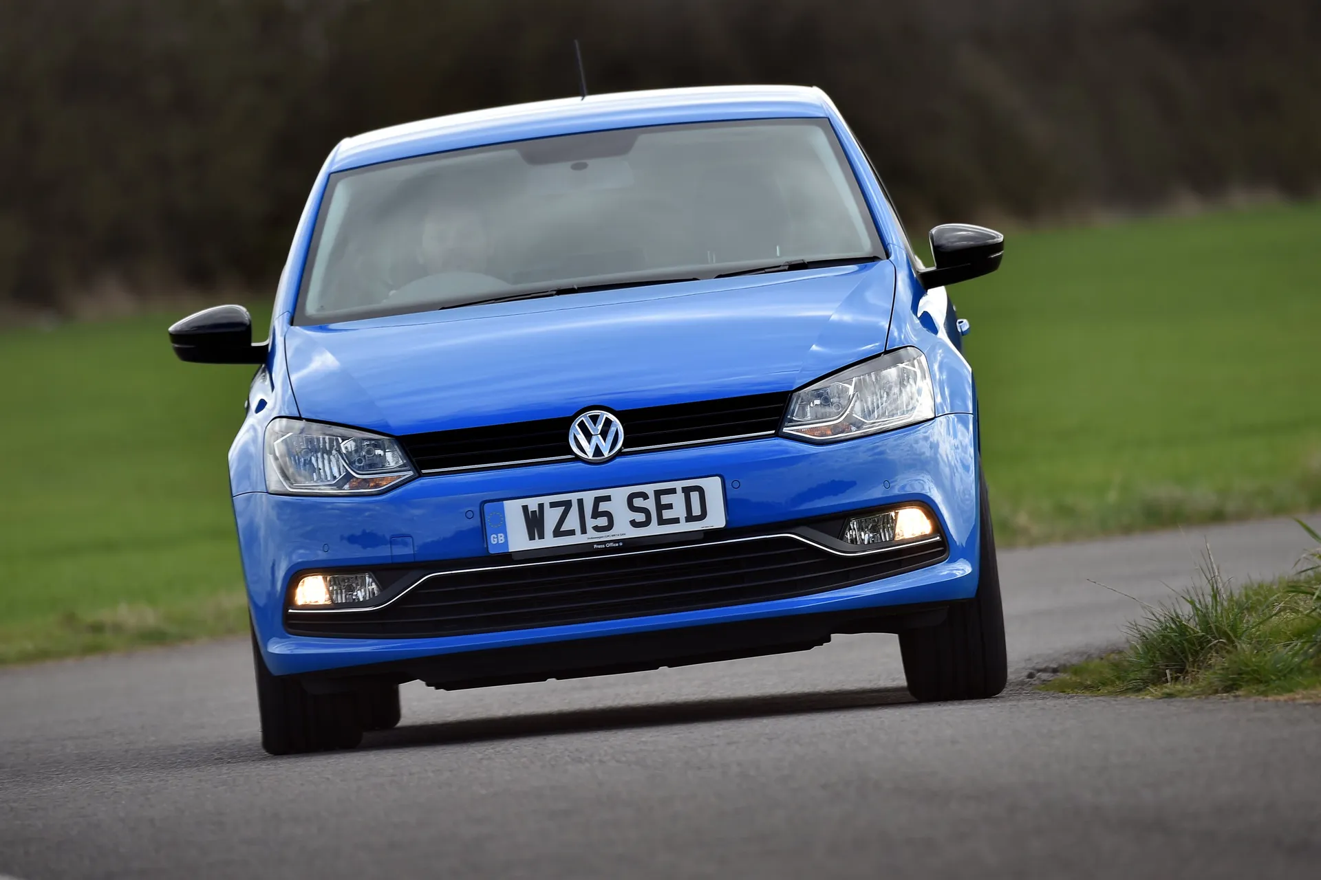 Volkswagen Polo (2009-2017) Review: exterior front photo of the Volkswagen Polo on the road