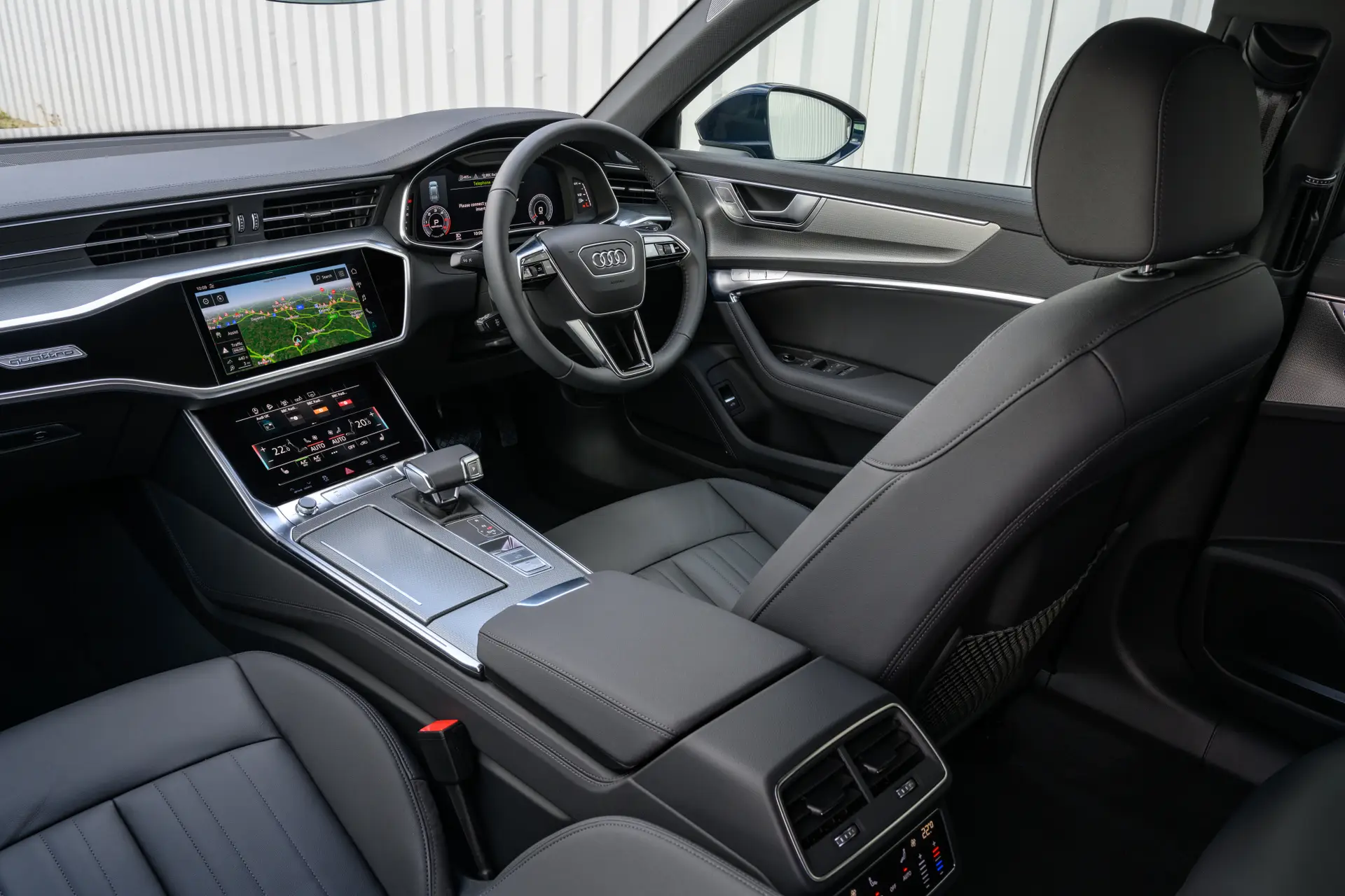 Audi A6 Allroad Review 2023: interior close up photo of the Audi A6 Allroad dashboard