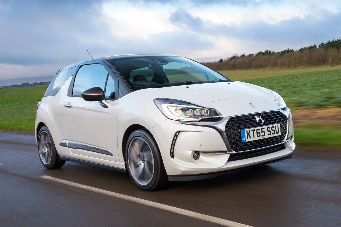 DS3 (2010-2019) Review: exterior front three quarter photo of the DS3 on the road