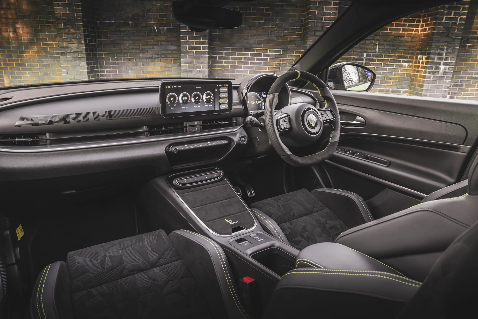Abarth 600e Review: interior view