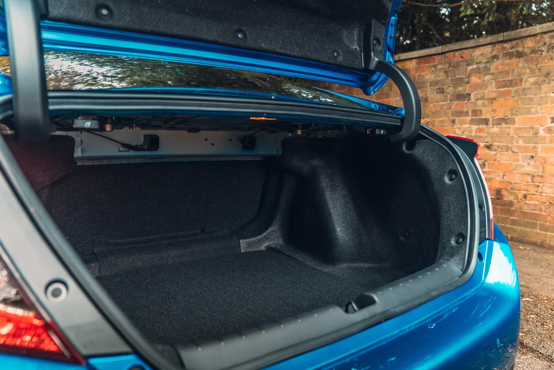 Honda Civic Saloon (2018-2020) Review: interior close up photo of the Honda Civic Saloon boot space