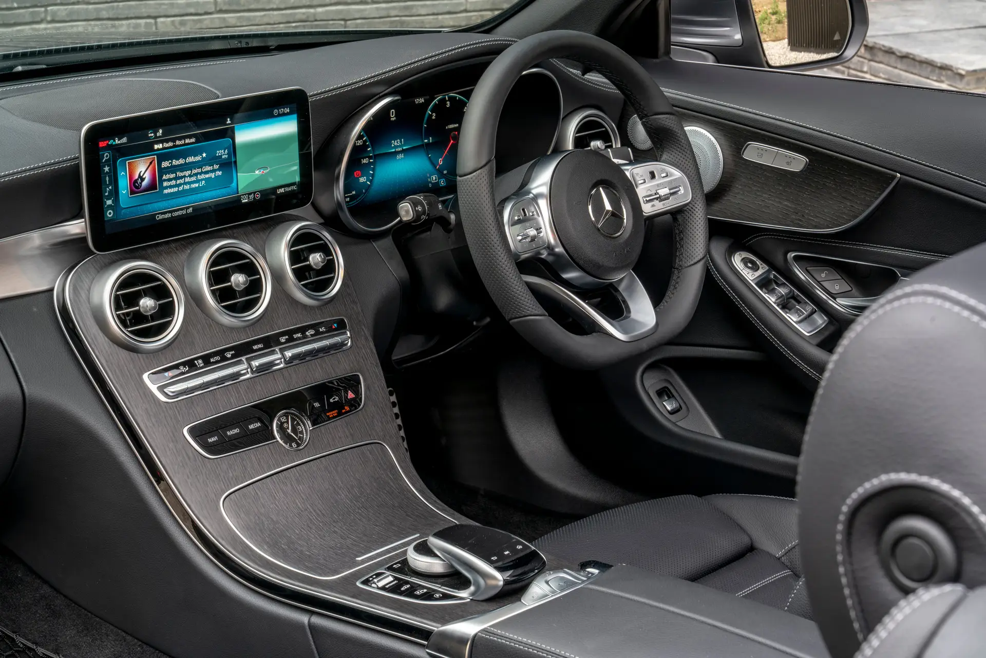 Mercedes C-Class Cabriolet review 2023 front interior