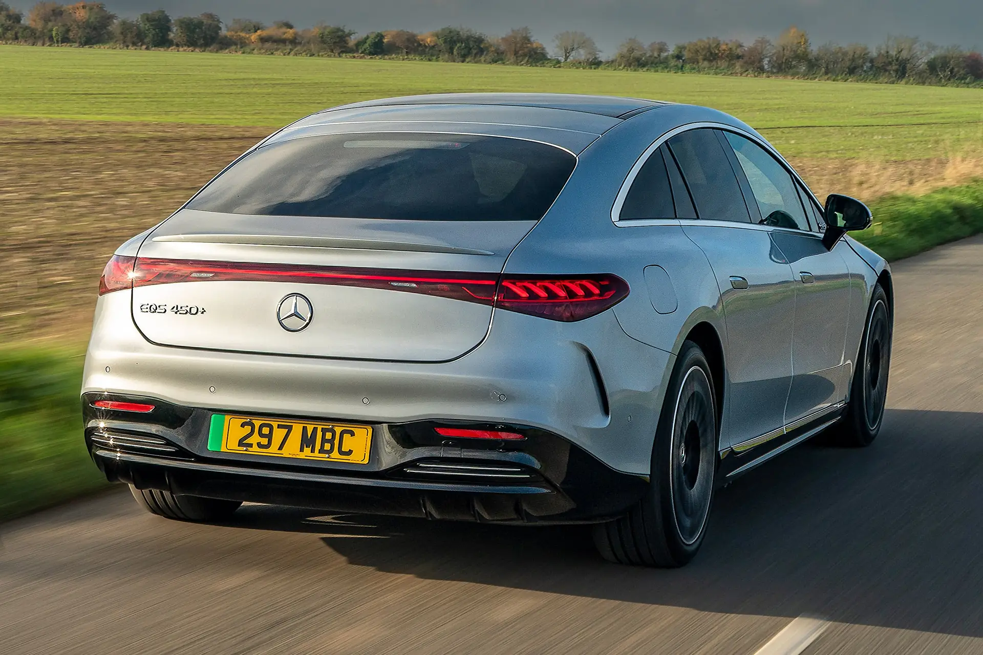 Mercedes-Benz EQS Review 2023: rear dynamic
