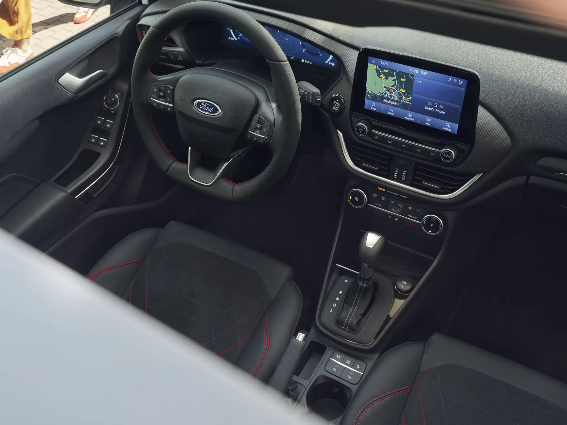 Ford Fiesta Active Review 2023: interior close up photo of the Ford Fiesta Active dashboard