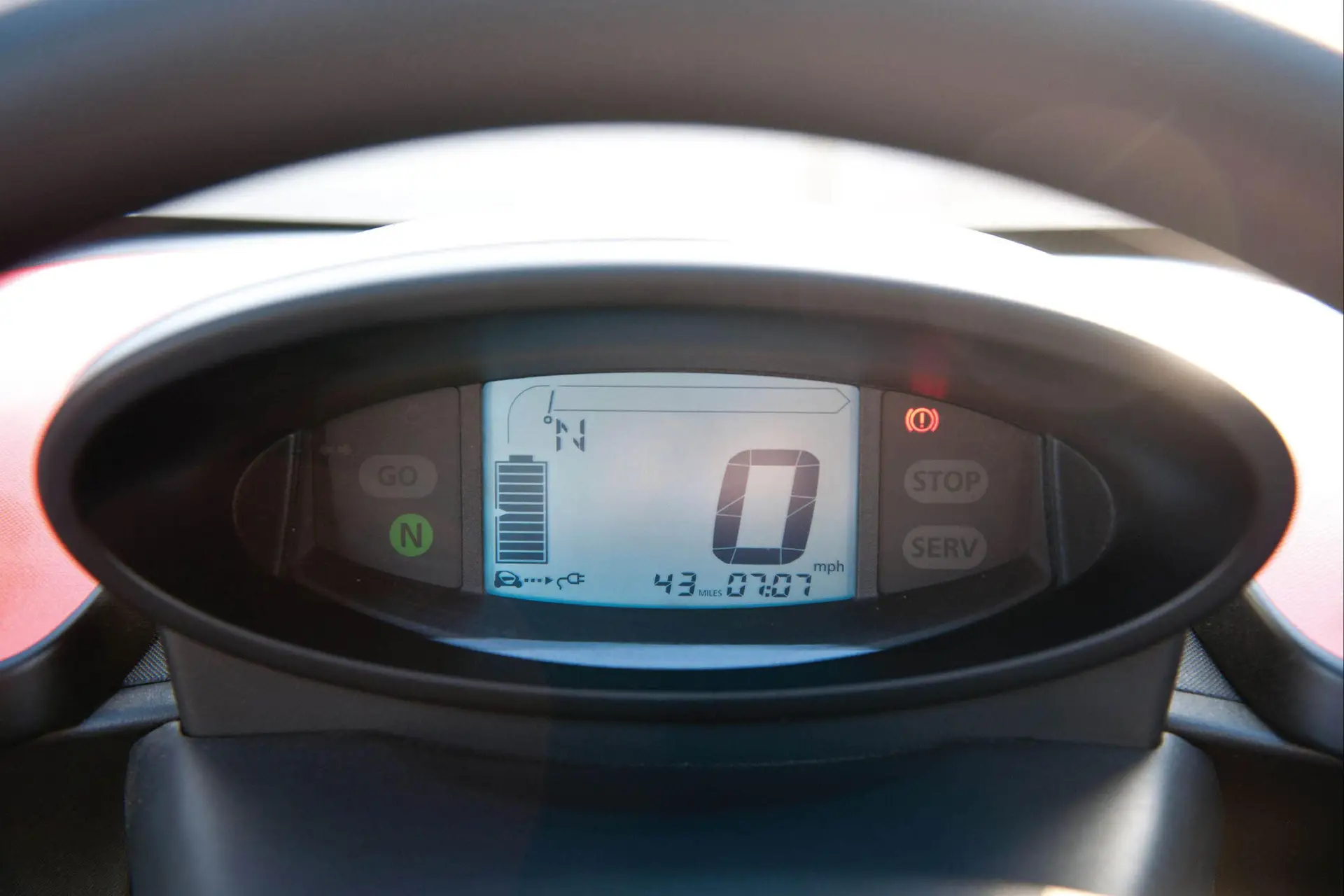 Renault Twizy Review 2023: instrument cluster