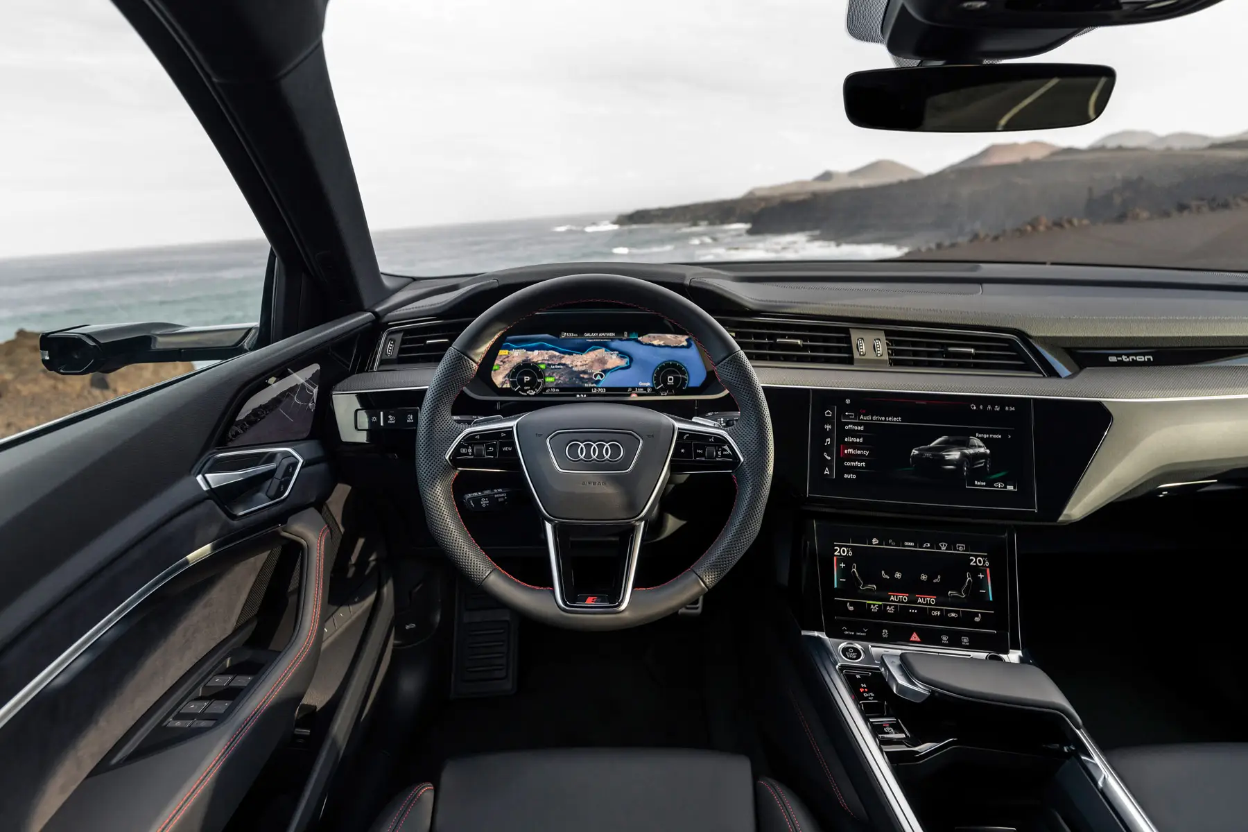 Audi Q8 e-tron Review 2023: interior dashboard