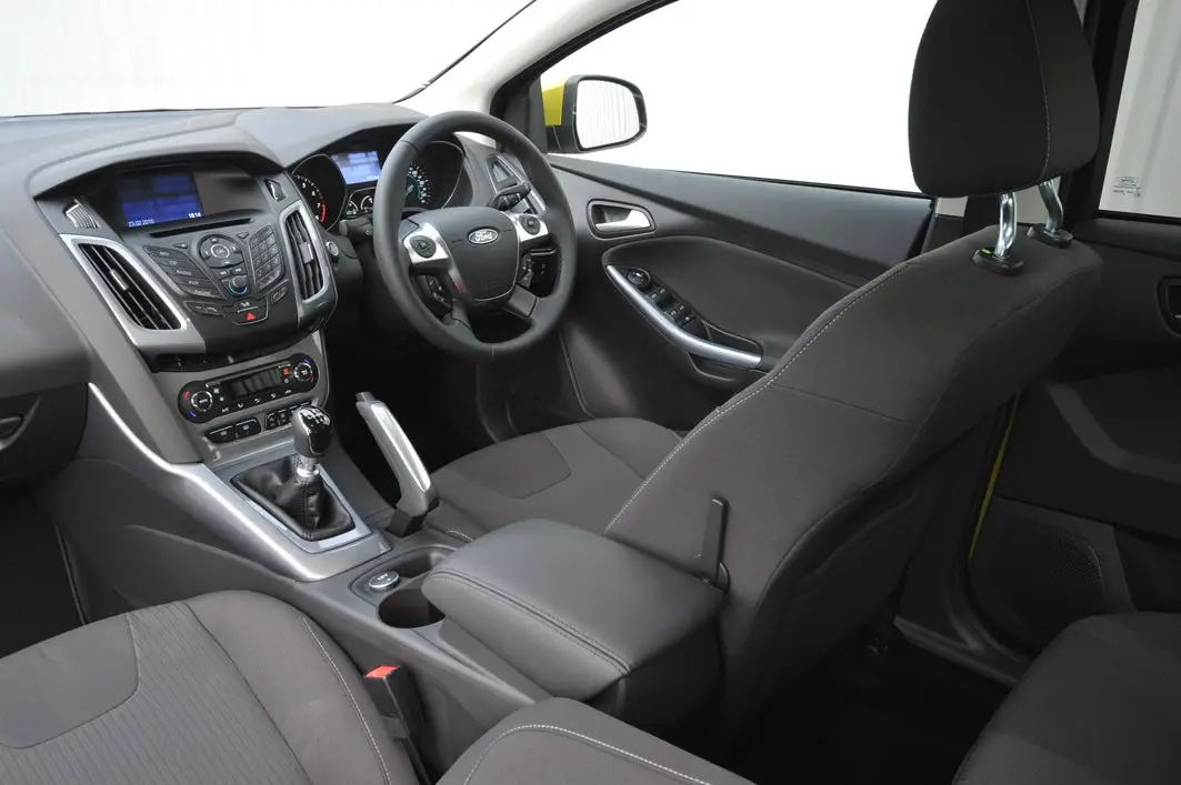 Ford Focus (2014-2018) Review: interior close up photo of the Ford Focus dashboard