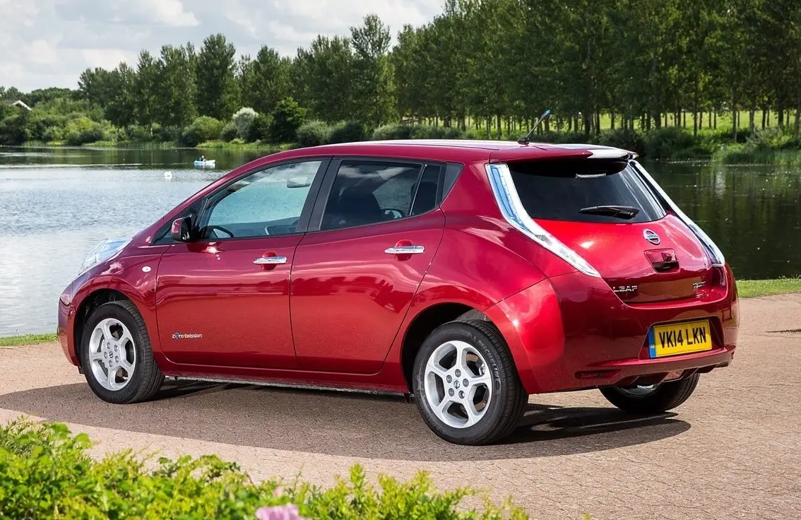 Nissan Leaf (2011-2018) Review: exterior rear three quarter photo of the Nissan Leaf